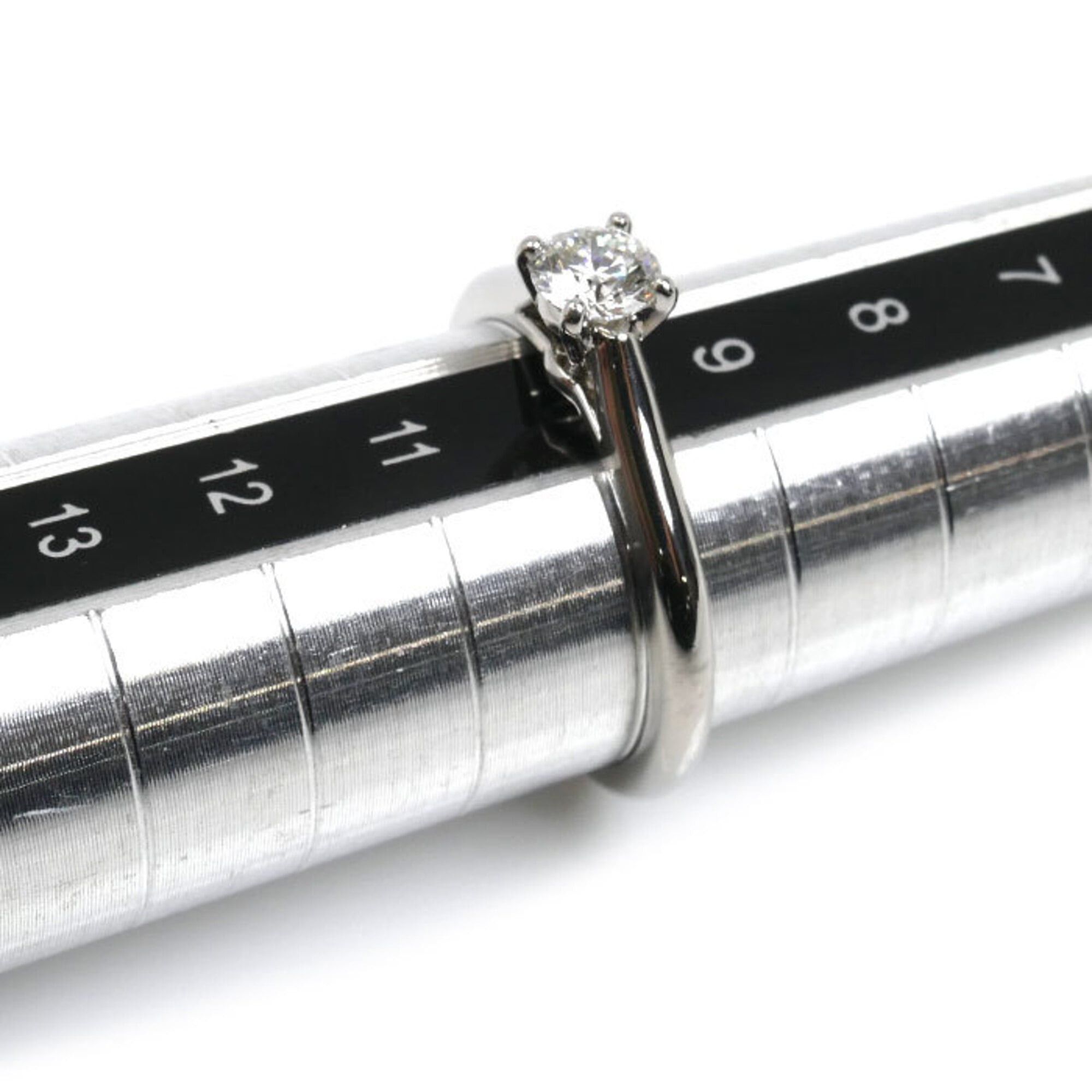Cartier Cartier Pt950 Platinum Solitaire 1895 Ring N4163600 Diamond 0.31ct 50 3.8g Women's Size ONE SIZE - 6 Thumbnail