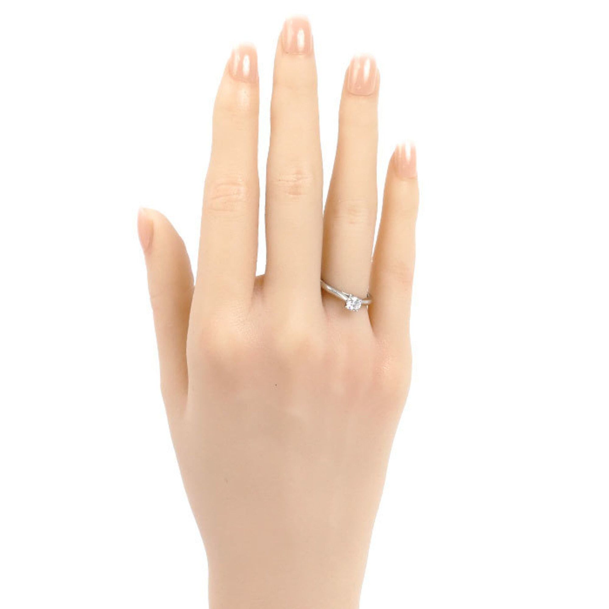 Cartier Cartier Pt950 Platinum Solitaire 1895 Ring N4163600 Diamond 0.31ct 50 3.8g Women's Size ONE SIZE - 7 Thumbnail