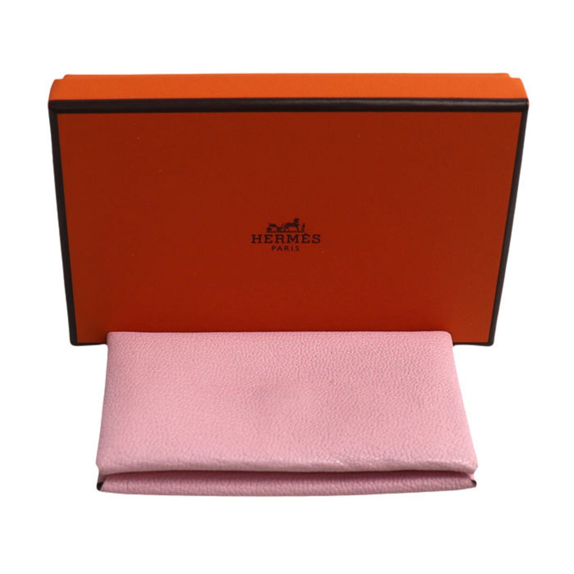 Hermes HERMES Calvi Coin Purse/Coin Case, Pink, Y Stamp, Women's Size ONE SIZE - 6 Thumbnail