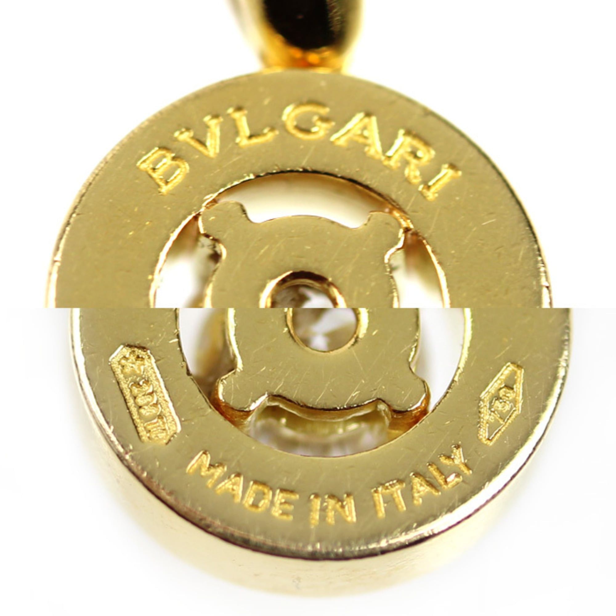 Bvlgari BVLGARI 18K Yellow Gold Bulgari 1P Diamond Necklace, 8.5g, 40cm, Women's Size ONE SIZE - 6 Thumbnail