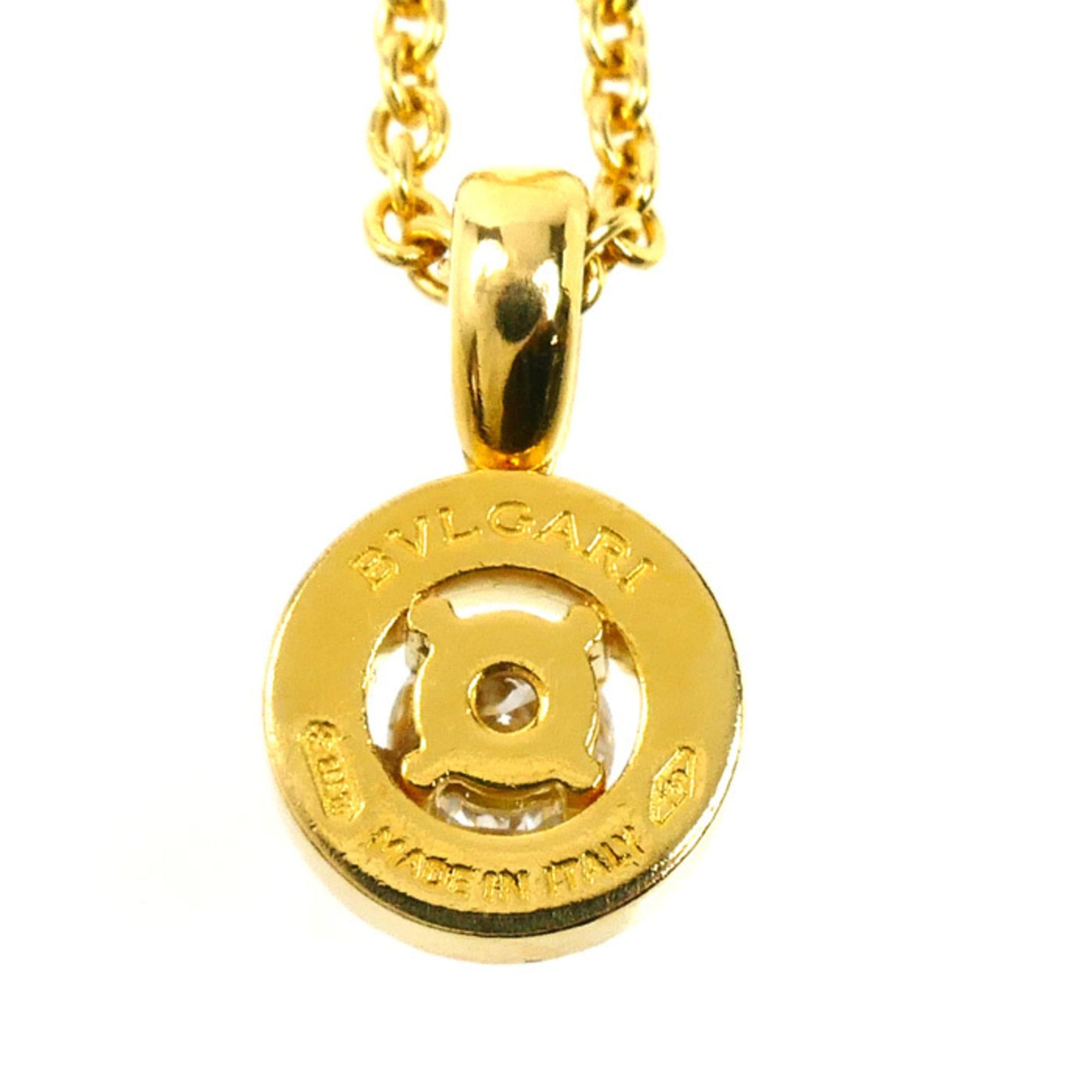 Bvlgari BVLGARI 18K Yellow Gold Bulgari 1P Diamond Necklace, 8.5g, 40cm, Women's Size ONE SIZE - 2 Thumbnail