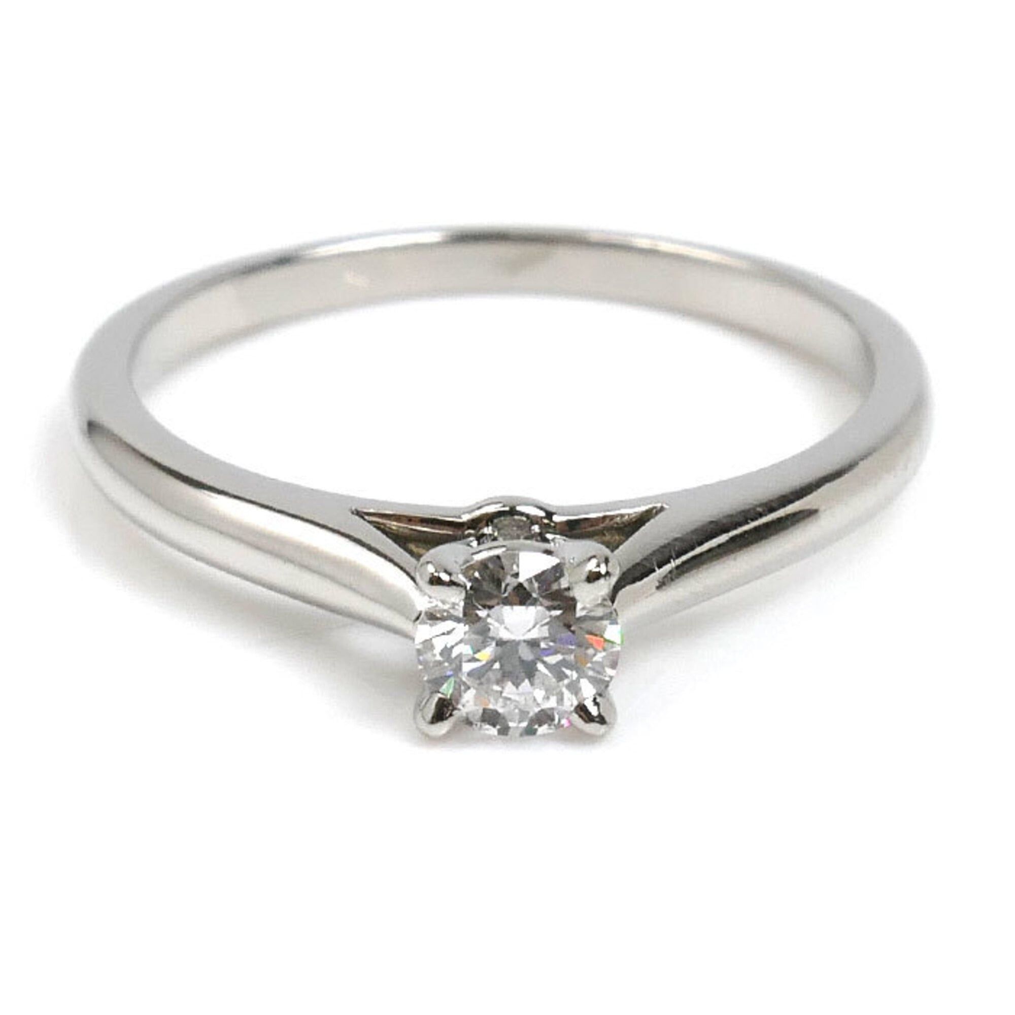 Cartier Cartier Pt950 Platinum Solitaire 1895 Ring with 0.20ct Diamond, Size 47, 2.3g, Women's Size ONE SIZE - 3 Thumbnail