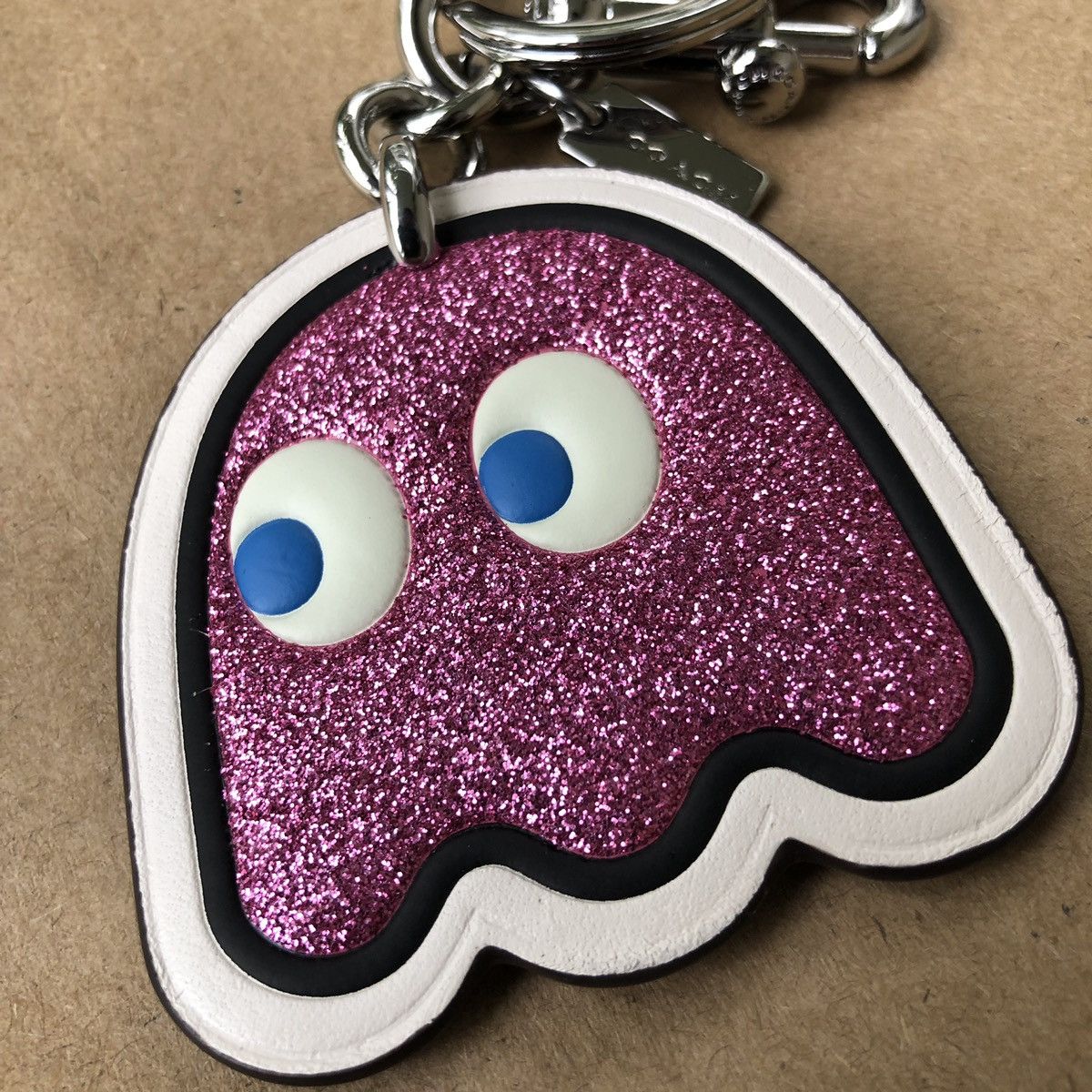 Coach X Pac Man Pink Ghost shops Bag Charm