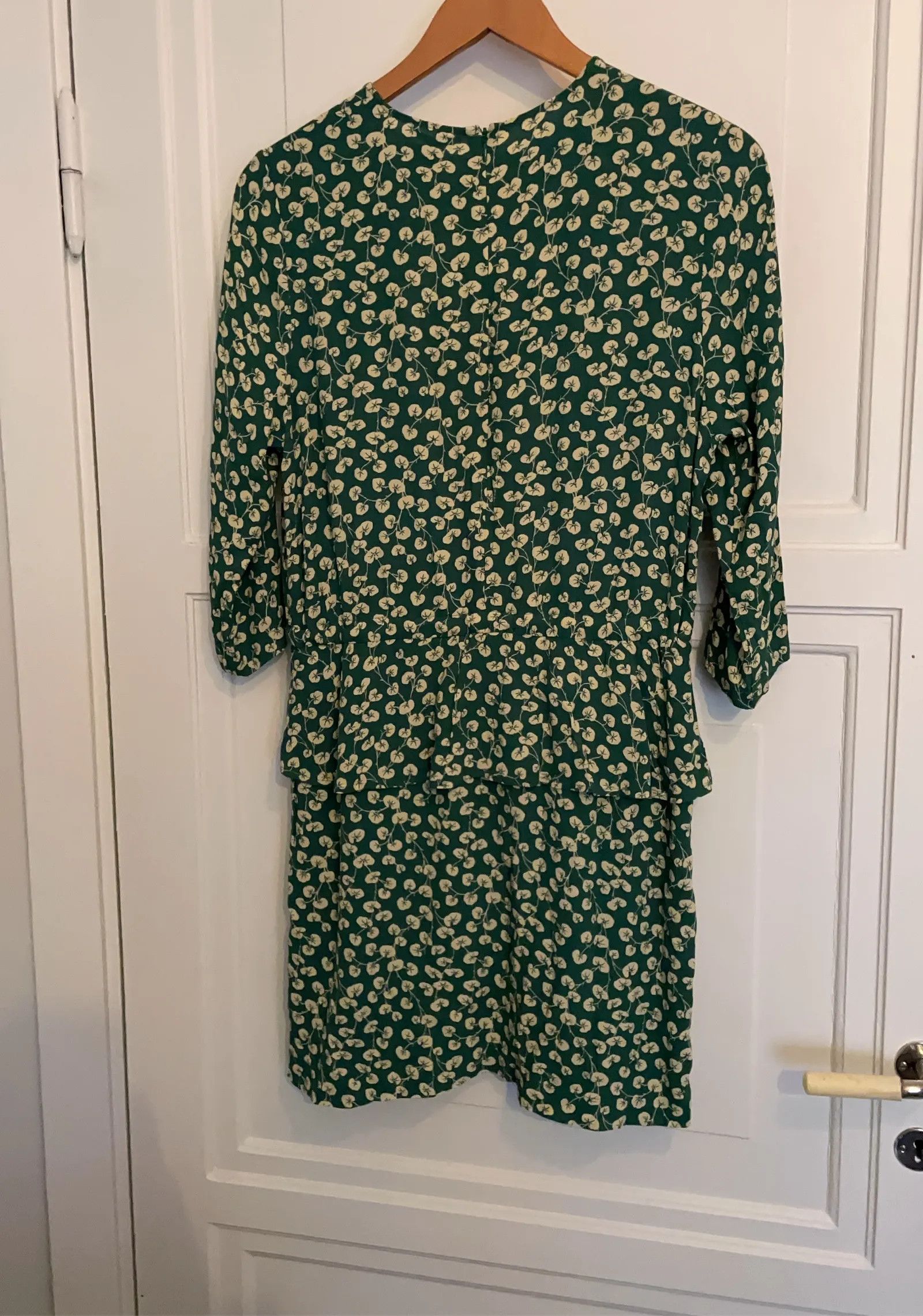 Ganni Ganni Dalton Crepe i Verdant Green Dress Size S / US 4 / IT 40 - 4 Thumbnail
