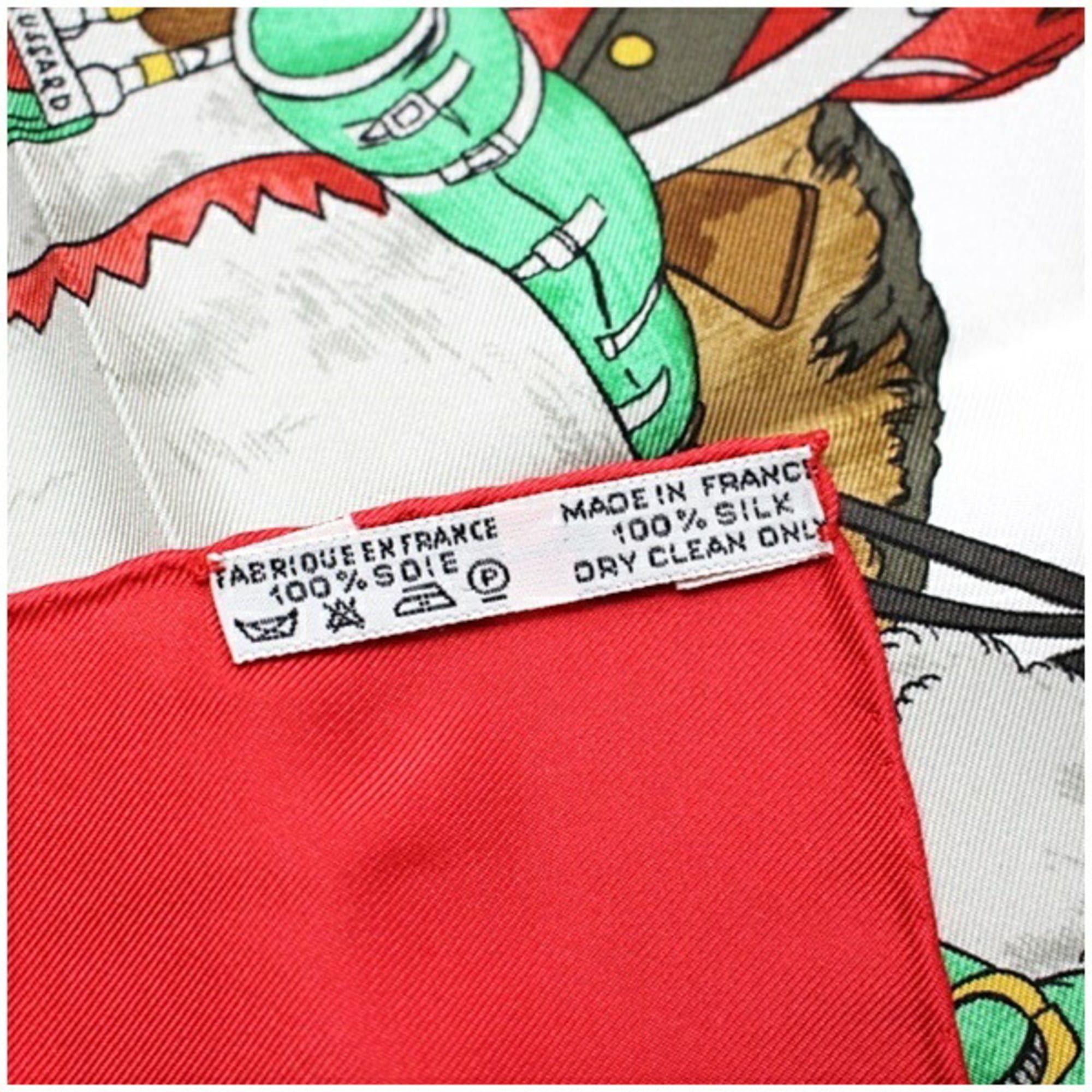 Hermes Unused Hermes silk scarf/muffler, Carre 90, MARINE ET CAVALERIE (Sea and Cavalry), for women. Size ONE SIZE - 6 Thumbnail