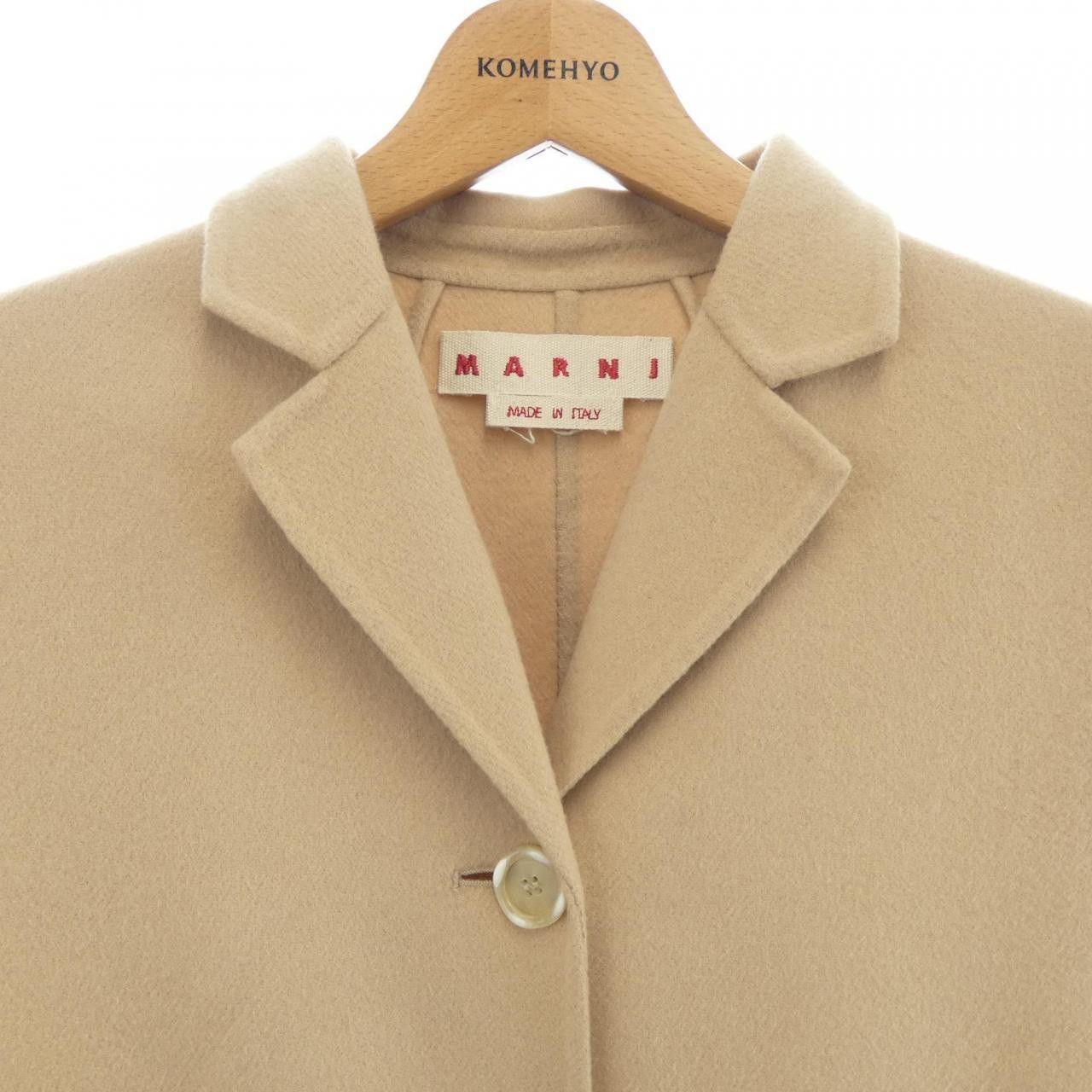 Marni Marni Marni Cashmere Blend Long Vest Textile Outerwear GLMA0073K0 DUTY FREE for USA Size ONE SIZE - 6 Thumbnail