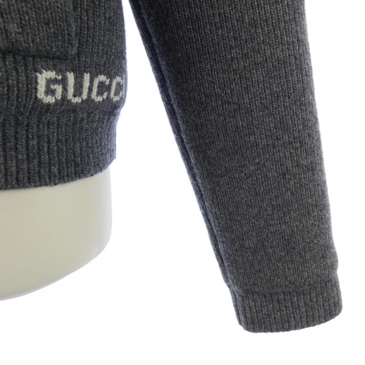 Gucci Gucci Gucci Wool Cardigan Textile Tops 807741XKEFH DUTY FREE for USA Size ONE SIZE - 6 Thumbnail