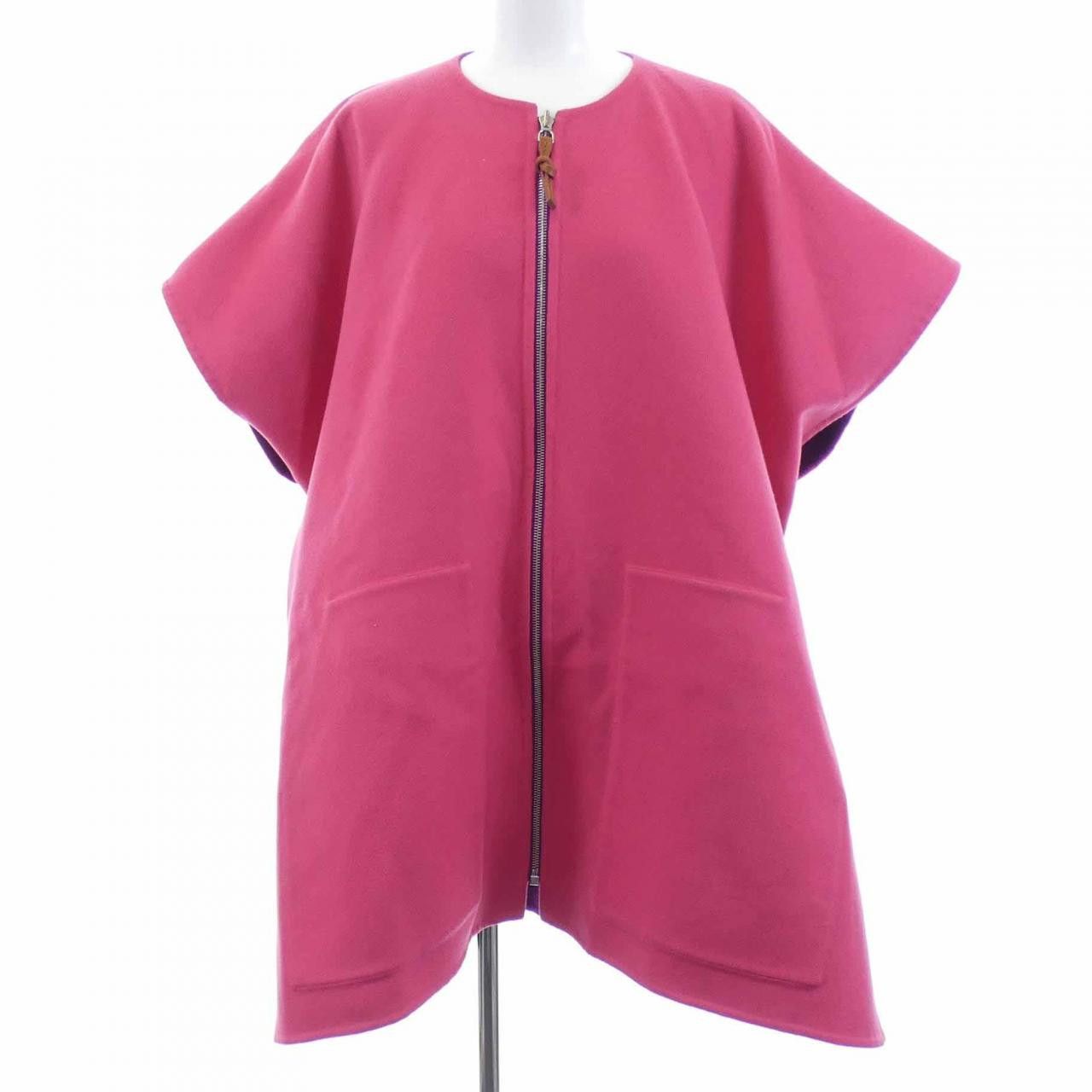 Hermes Hermes Hermes Double Face Cashmere Cape36 Textile Outerwear DUTY FREE for USA Size ONE SIZE - 7 Thumbnail