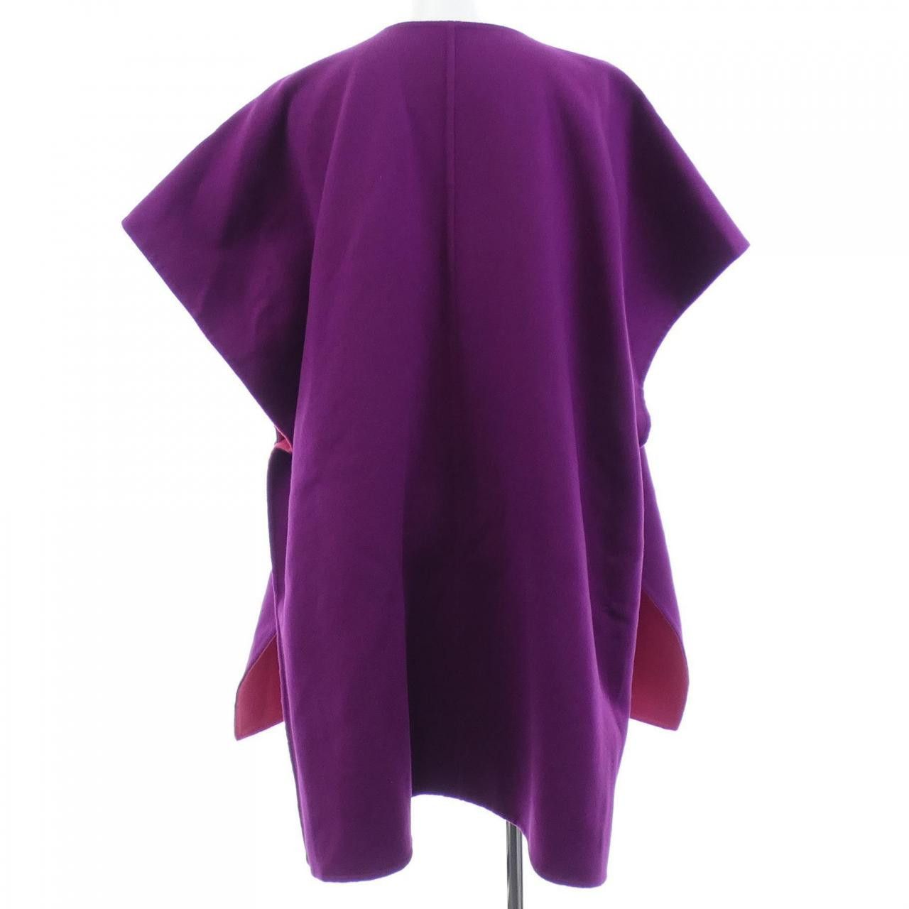 Hermes Hermes Hermes Double Face Cashmere Cape36 Textile Outerwear DUTY FREE for USA Size ONE SIZE - 2 Thumbnail