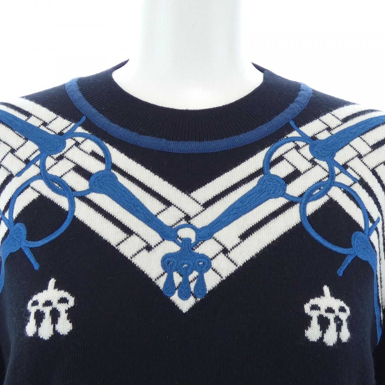 Hermes Hermes Hermes Mors A Jouet Knit Textile Tops DUTY FREE for USA Size ONE SIZE - 5 Thumbnail
