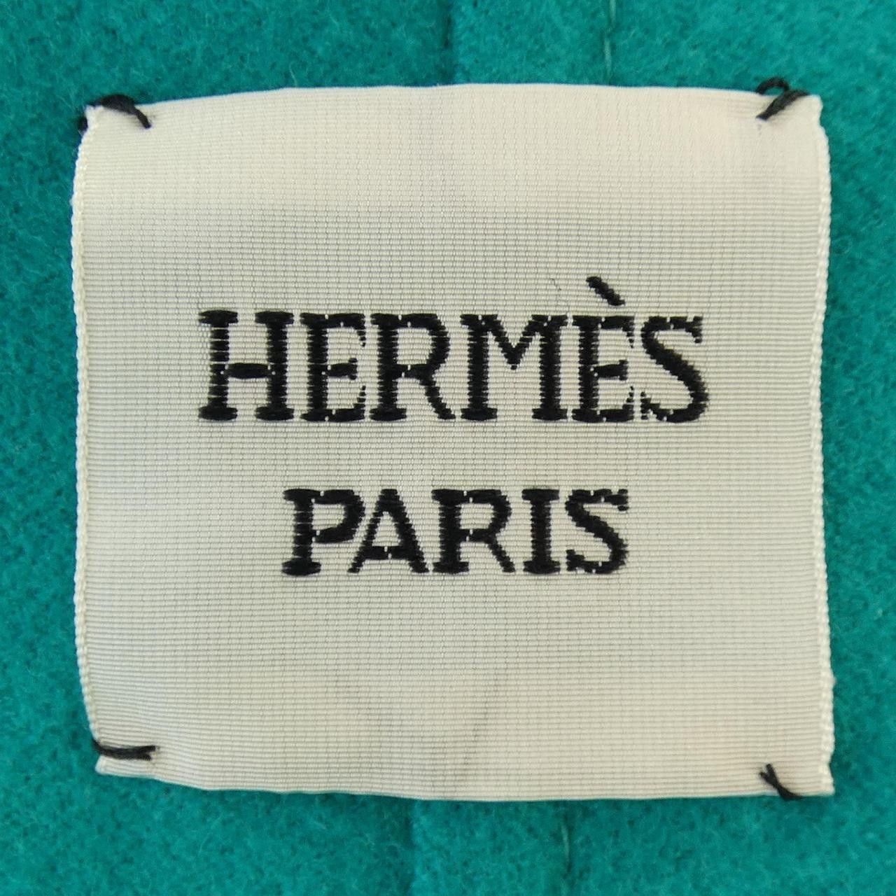 Hermes Hermes Hermes Clous Desell Double Face Cashmere Long Vest Textile Outerwear DUTY FREE for USA Size ONE SIZE - 4 Thumbnail