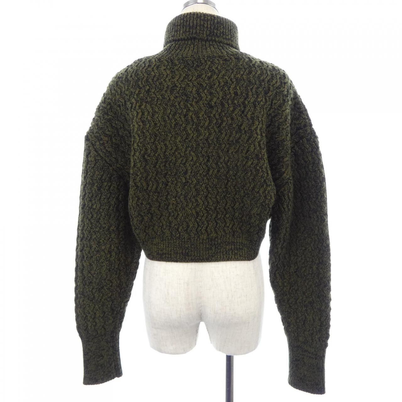 Louis Vuitton Louis Vuitton Louis Vuitton Rib Knit Cropped Turtleneck Cashmere Blend Knit Textile Tops FPKL23AMK DUTY FREE for USA Size ONE SIZE - 2 Thumbnail