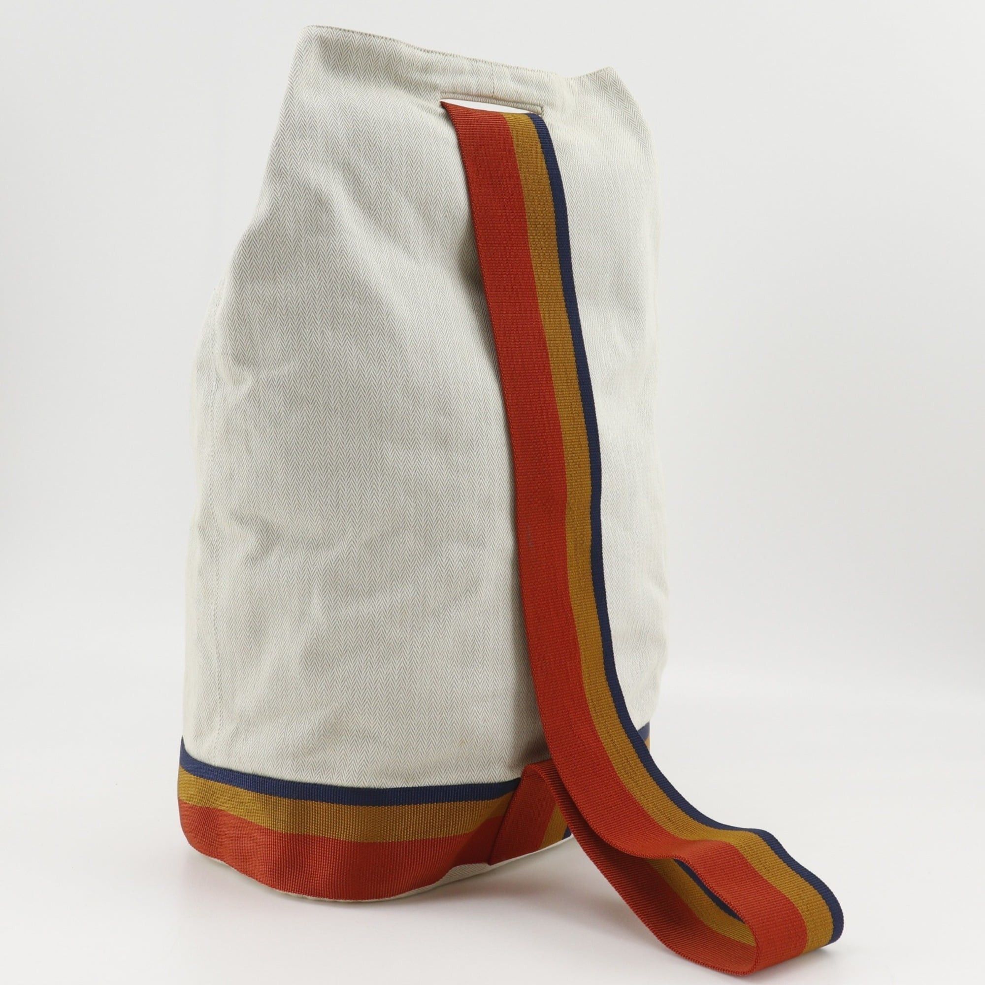 Hermes Hermes Cavalier Shoulder Bag, Toile H Beige, A4 size, Drawstring closure, Unisex Size ONE SIZE - 3 Thumbnail
