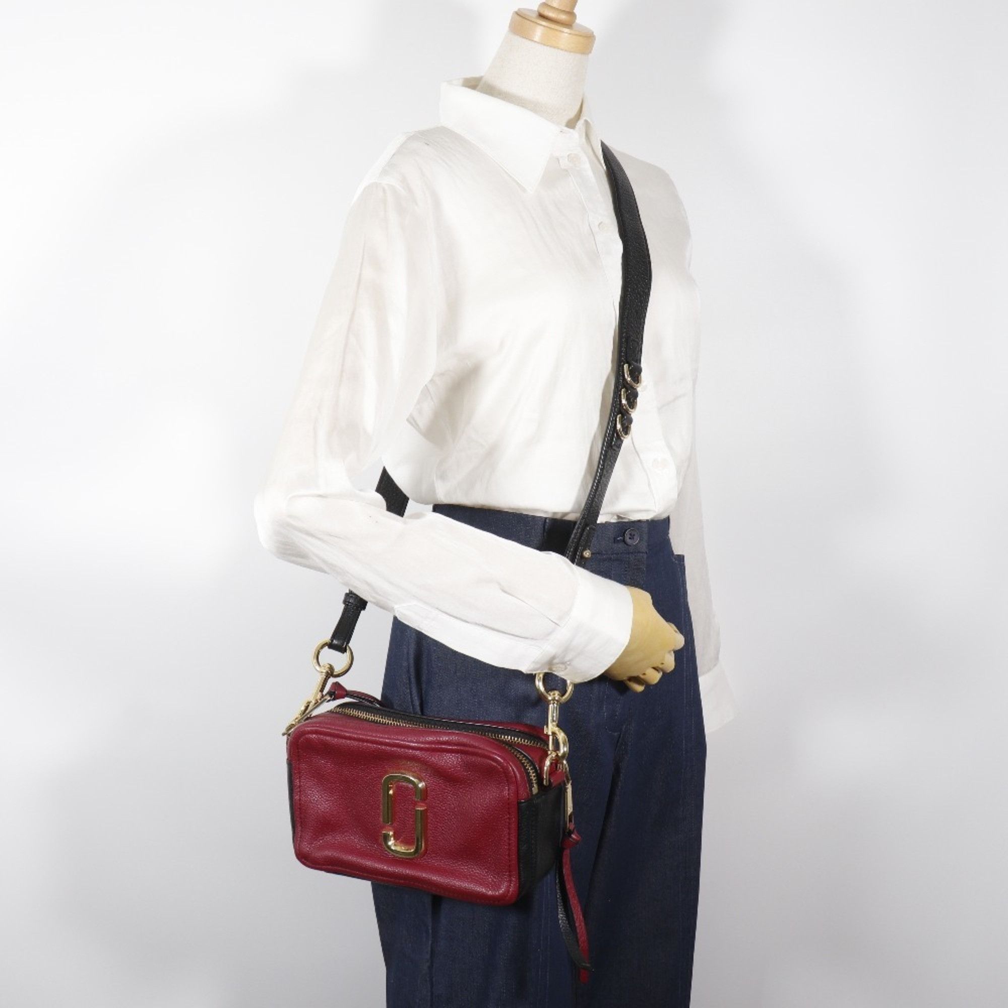 Marc by Marc Jacobs Marc by Marc Jacobs Marc by Jacobs Soft Shot Shoulder Bag M0014591 Leather Red Women's Size ONE SIZE - 17 Thumbnail