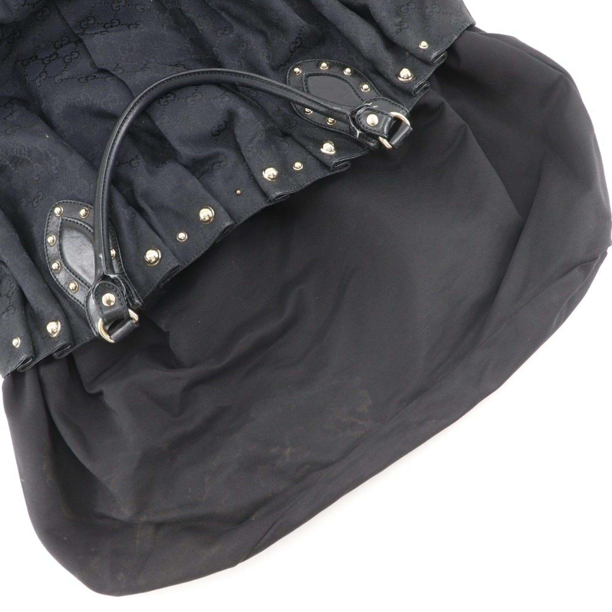 Gucci Gucci Studded Tote Bag 203626 GG Canvas Black A4 Studs Women's Size ONE SIZE - 10 Thumbnail