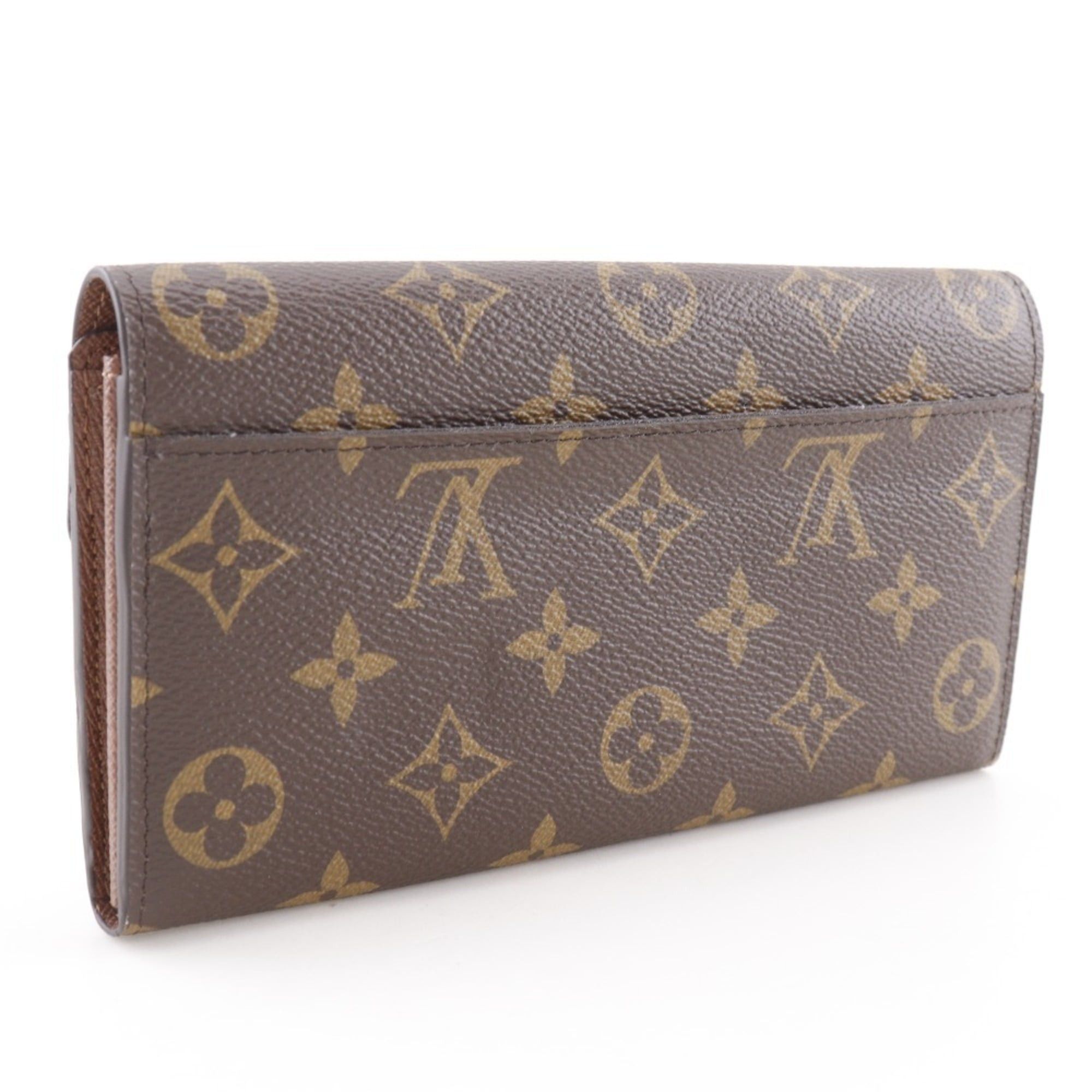 Louis Vuitton Louis Vuitton Portefeuille Sarah Long Wallet M60531 Monogram Canvas Brown Snap Button Unisex Size ONE SIZE - 3 Thumbnail