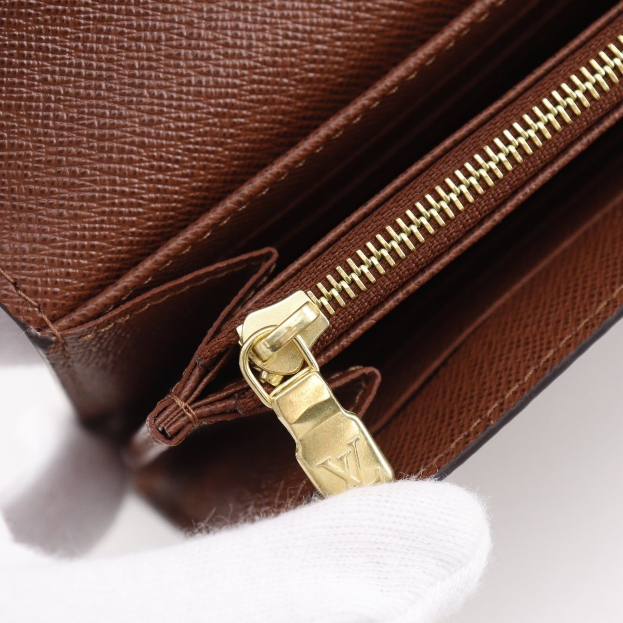 Louis Vuitton Louis Vuitton Portefeuille Sarah Long Wallet M60531 Monogram Canvas Brown Snap Button Unisex Size ONE SIZE - 9 Thumbnail