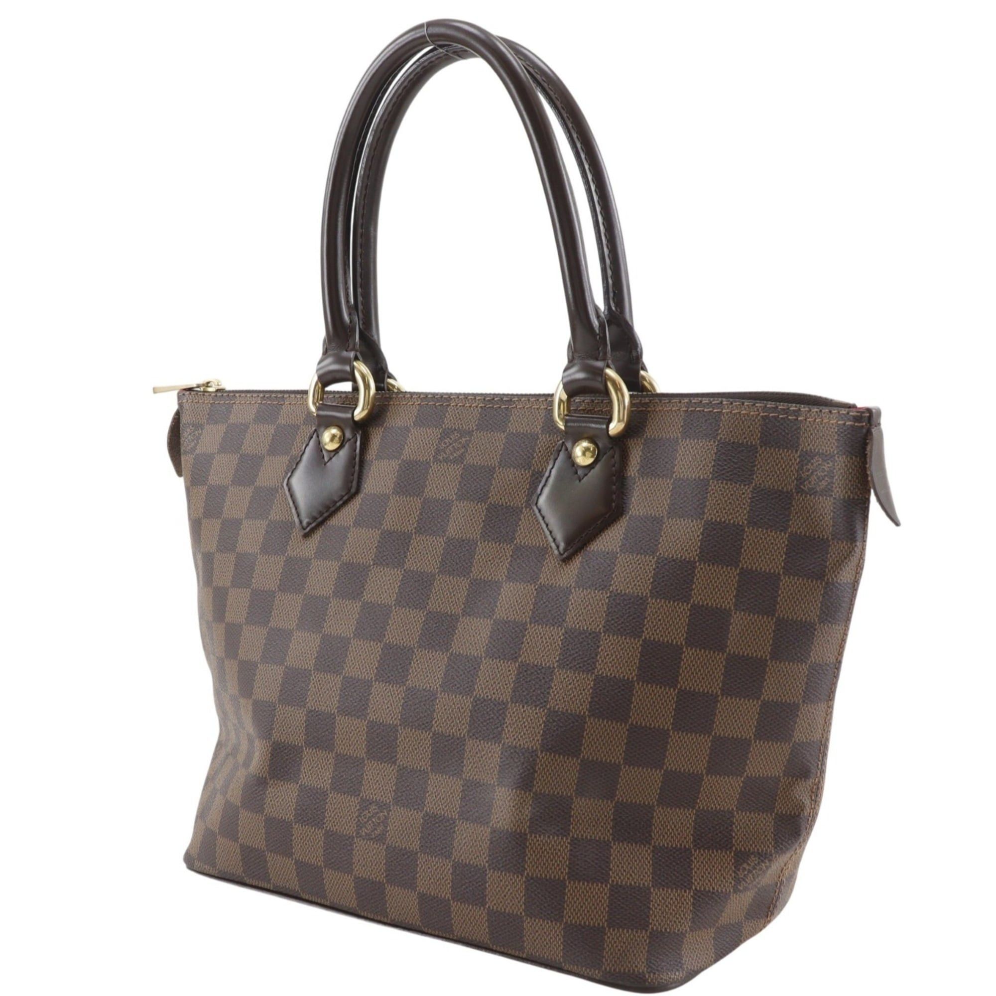 Louis Vuitton Louis Vuitton Saleya PM handbag, N51183, Damier canvas, 2008 model, brown, VI0028 A5, women's. Size ONE SIZE - 2 Thumbnail