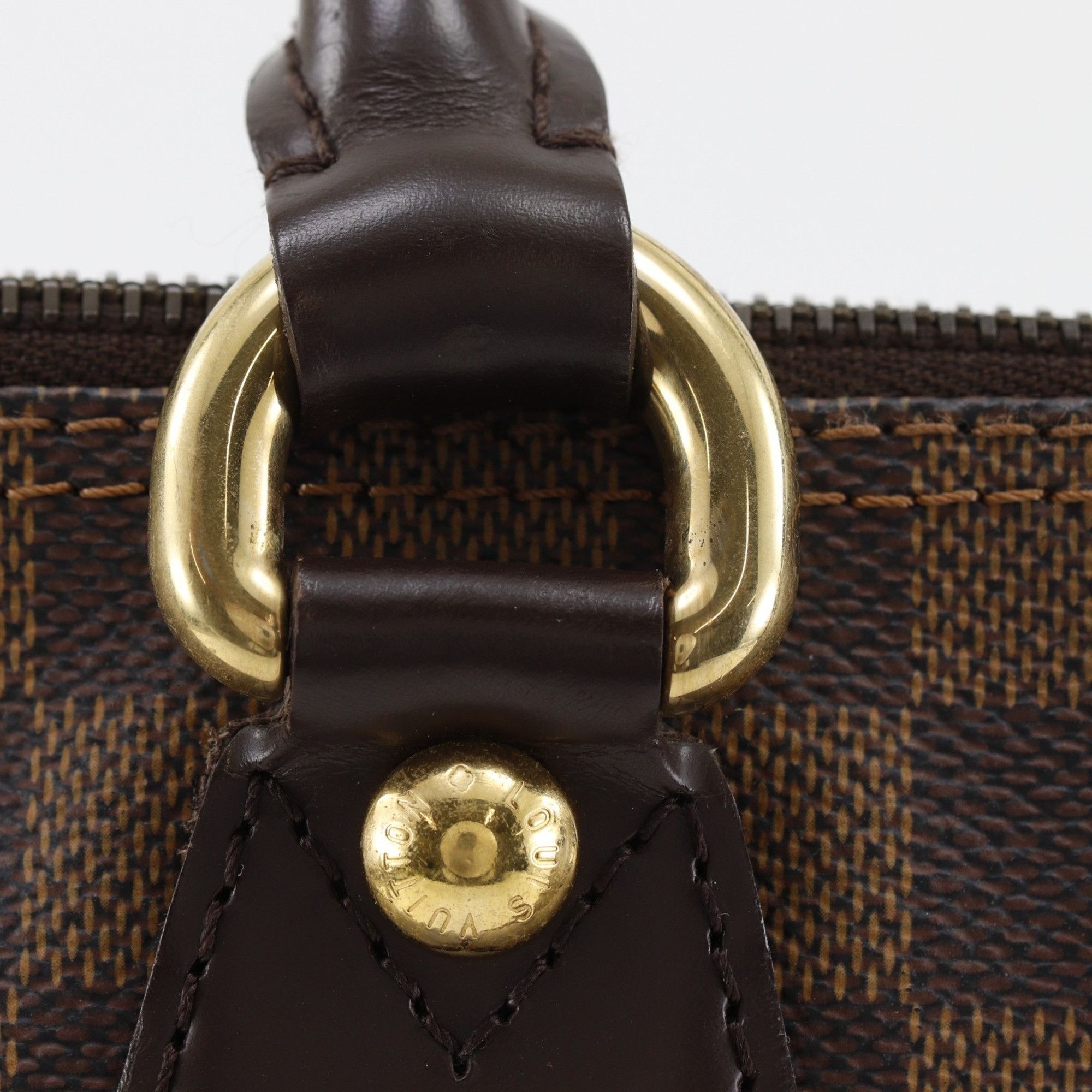 Louis Vuitton Louis Vuitton Saleya PM handbag, N51183, Damier canvas, 2008 model, brown, VI0028 A5, women's. Size ONE SIZE - 12 Thumbnail