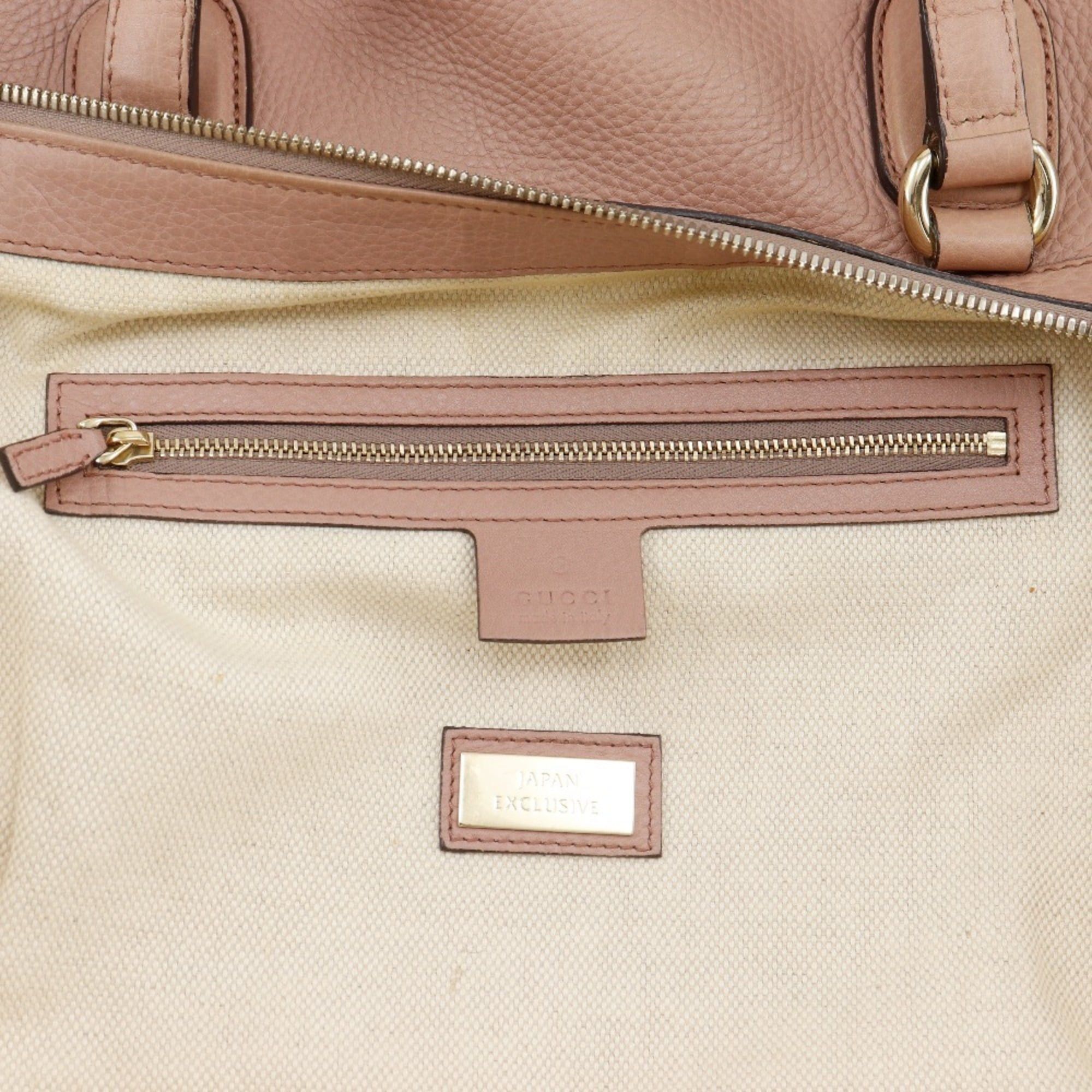 Gucci Gucci Soho Tote Bag, GG Pattern, Tassel, 282307, Calfskin, Pink, A4 Size, Women's. Size ONE SIZE - 8 Thumbnail