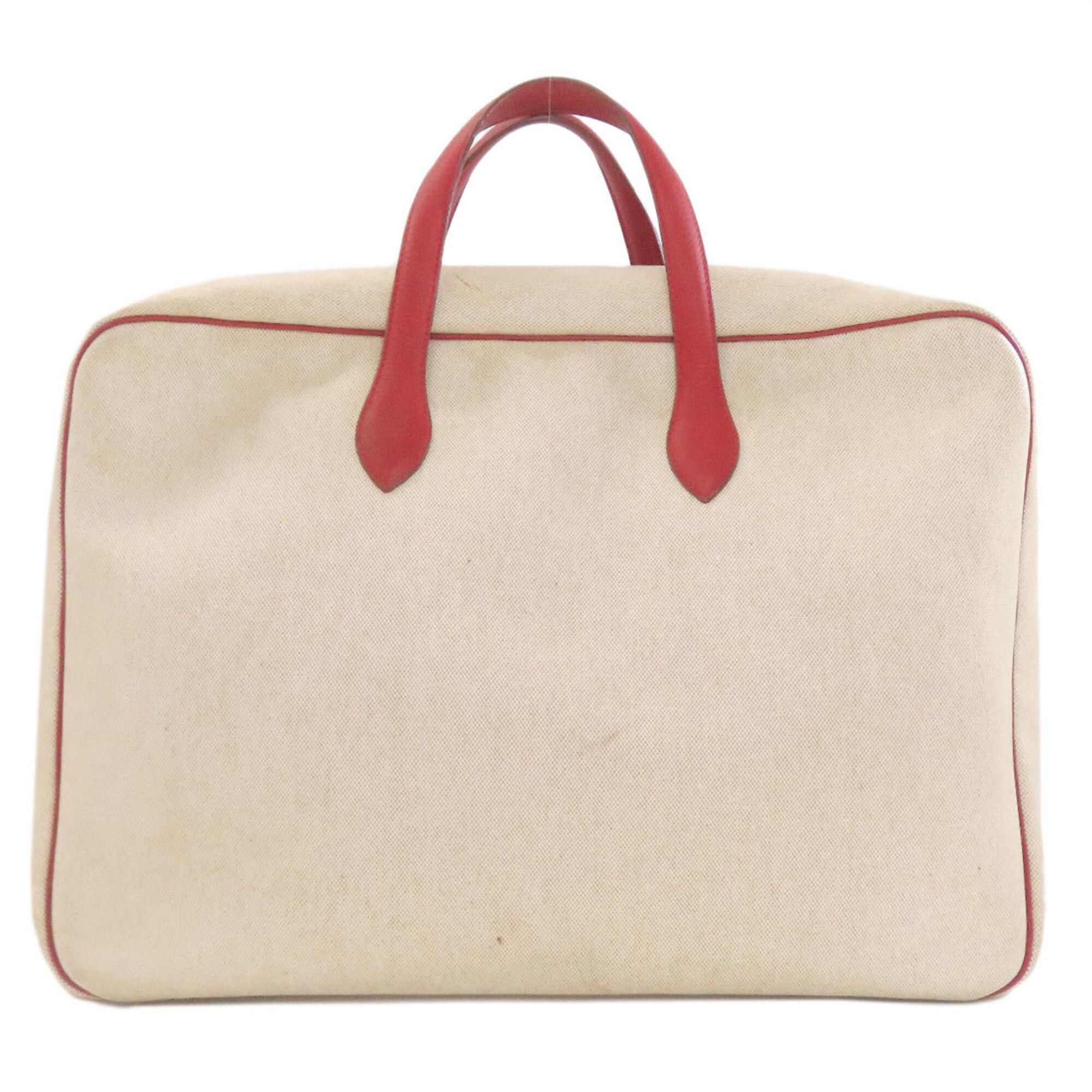 Hermes Hermes Victoria 50 Gold Hardware Boston Bag Taurillon Leather/Toile H Women's HERMES Size ONE SIZE - 2 Thumbnail