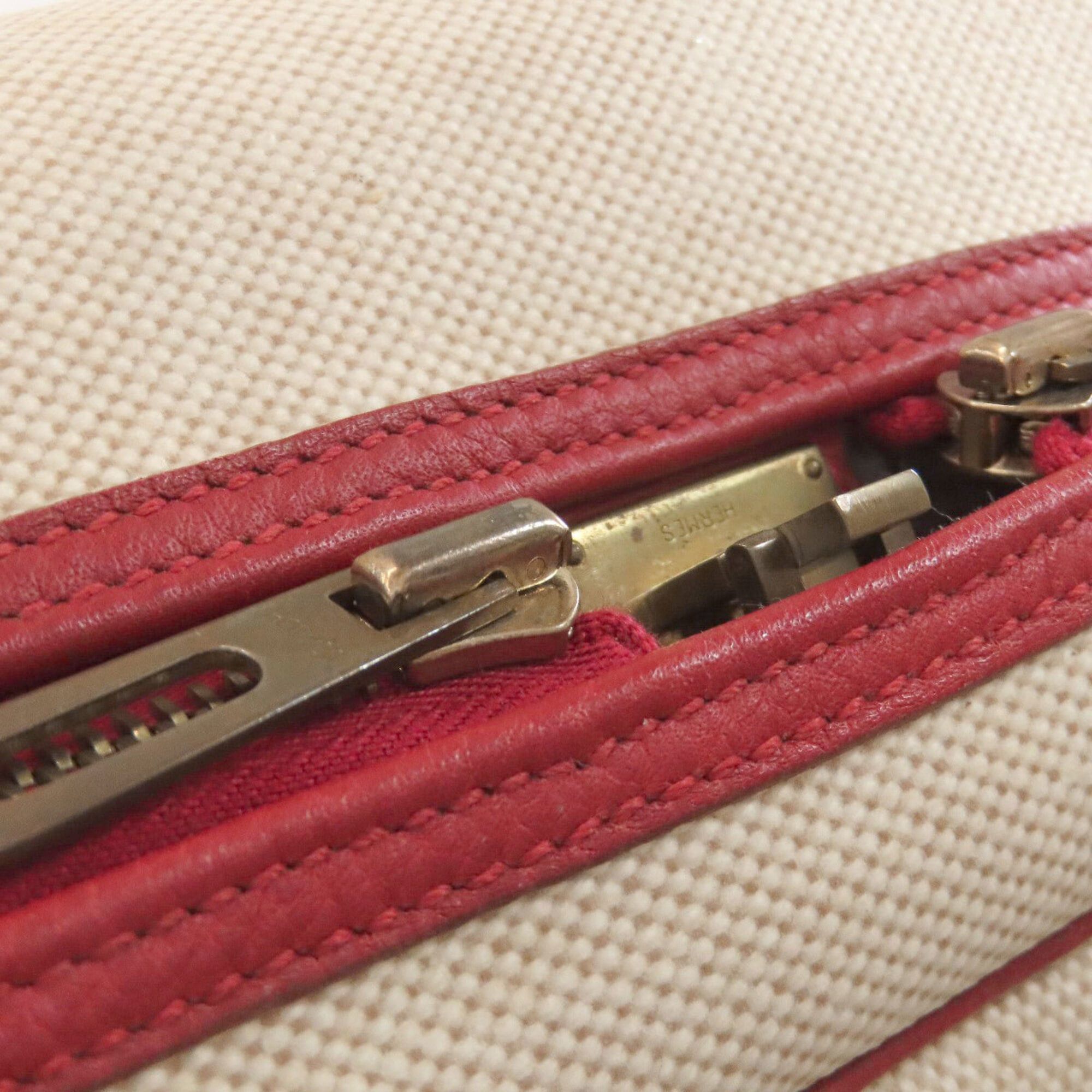 Hermes Hermes Victoria 50 Gold Hardware Boston Bag Taurillon Leather/Toile H Women's HERMES Size ONE SIZE - 16 Thumbnail
