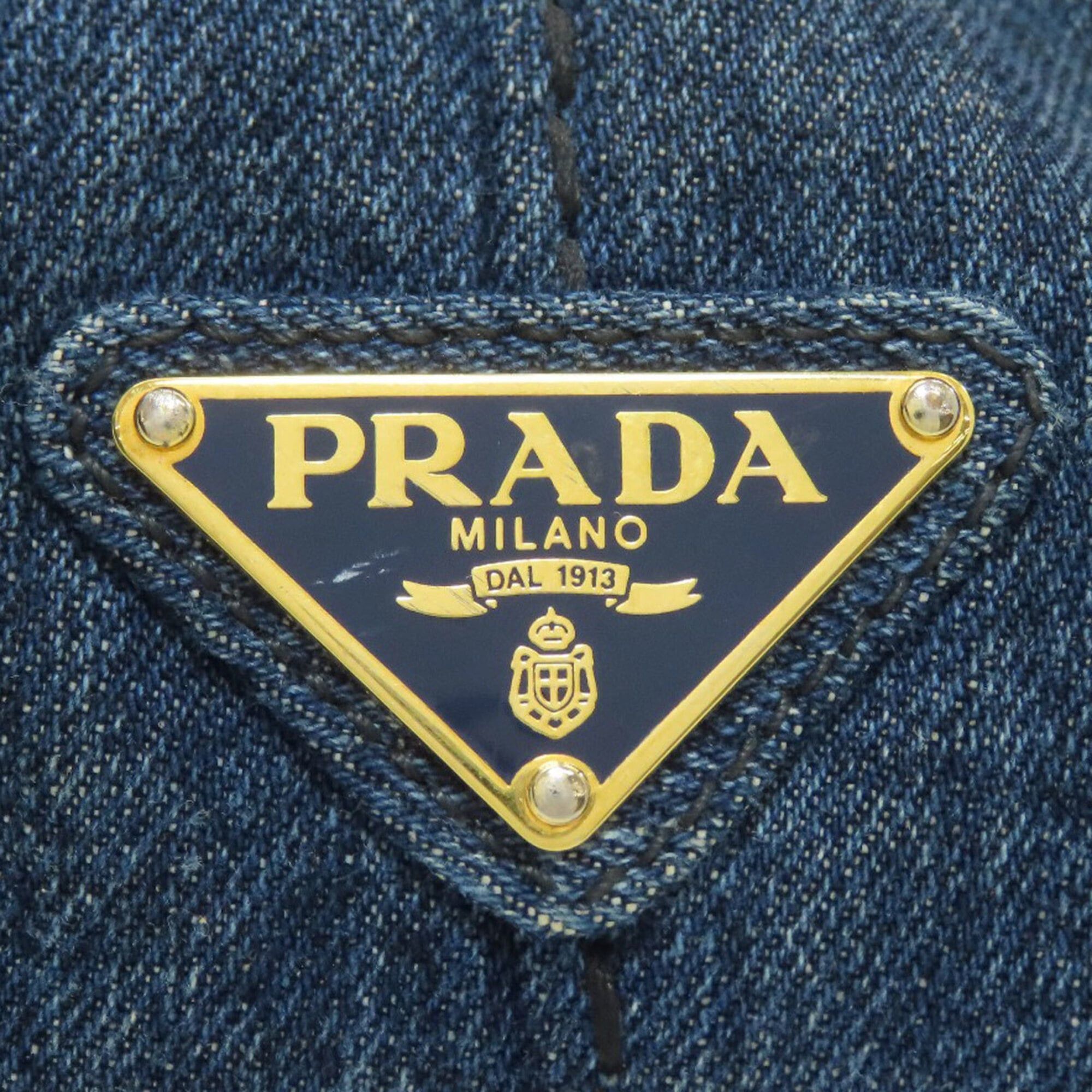 Prada Prada Canapa Tote Bag Denim Women's PRADA Size ONE SIZE - 9 Thumbnail
