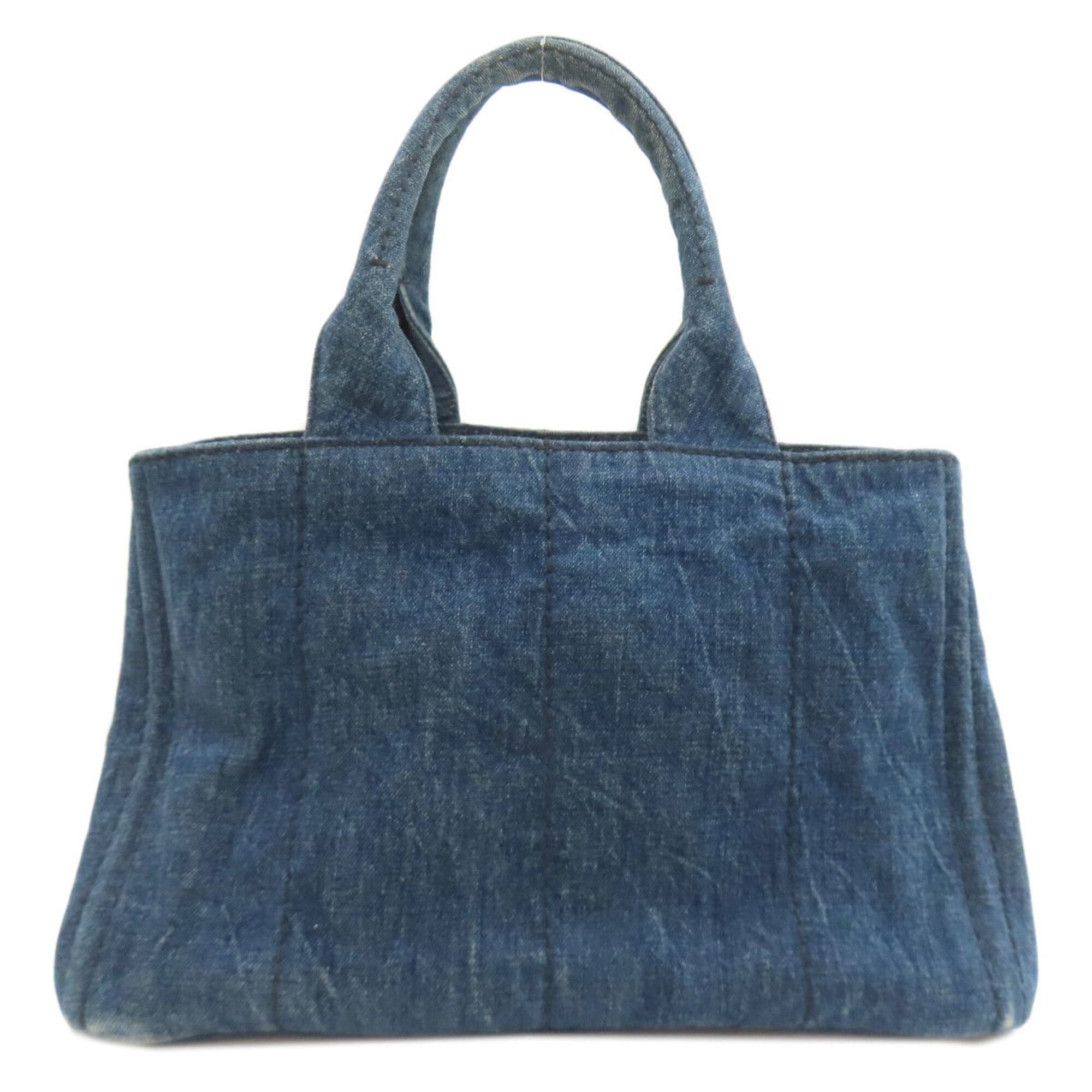 Prada Prada Canapa Tote Bag Denim Women's PRADA Size ONE SIZE - 2 Thumbnail