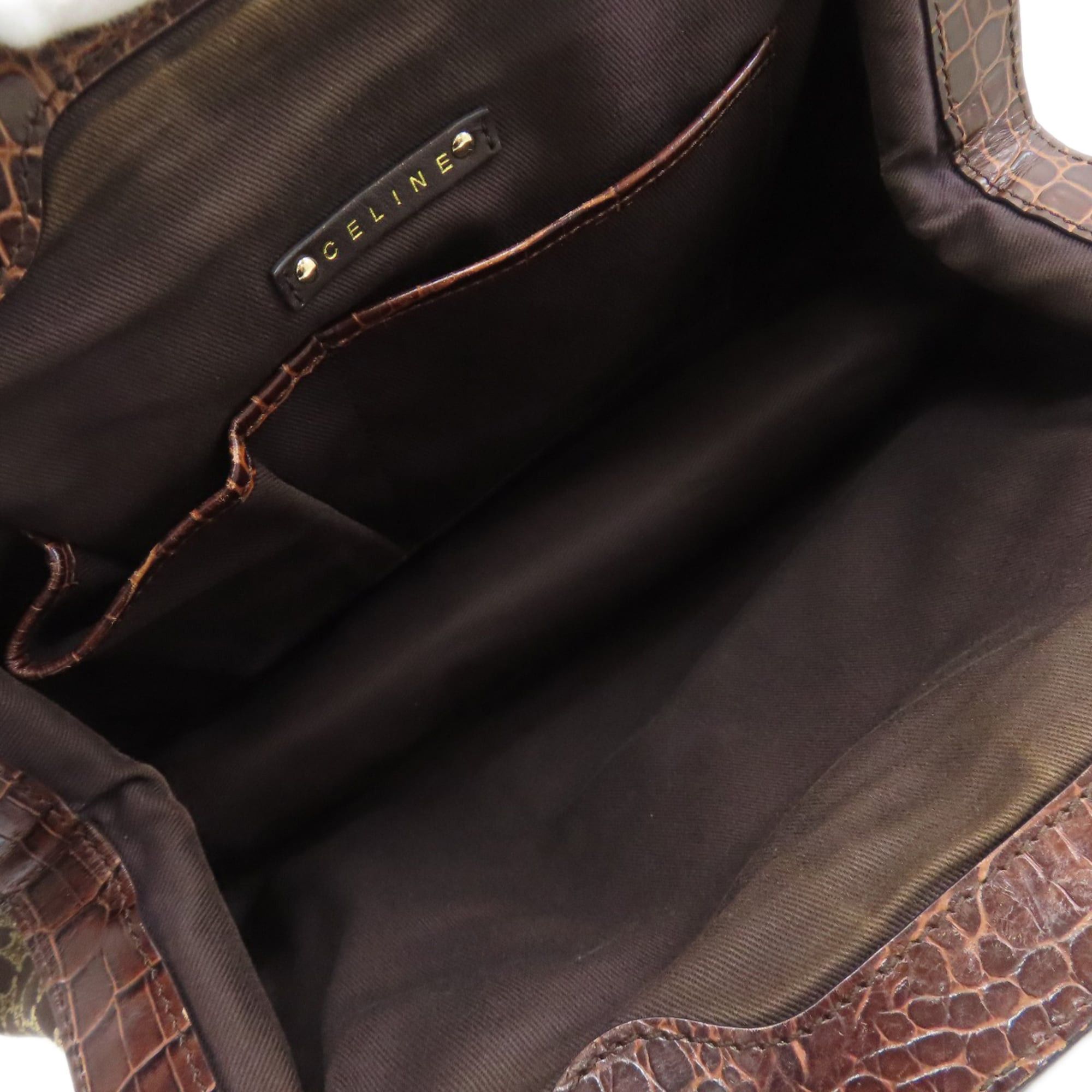 Celine Celine Macadam pattern fringe handbag, canvas, women's. Size ONE SIZE - 5 Thumbnail