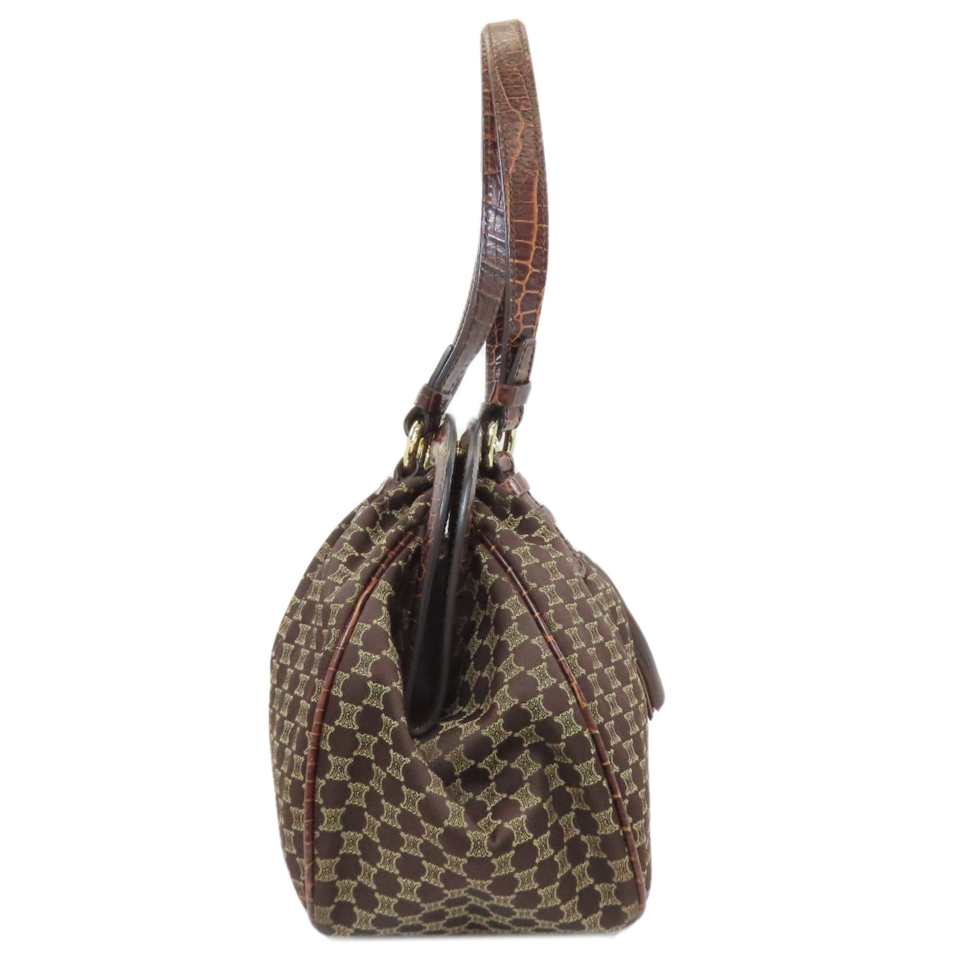Celine Celine Macadam pattern fringe handbag, canvas, women's. Size ONE SIZE - 3 Thumbnail