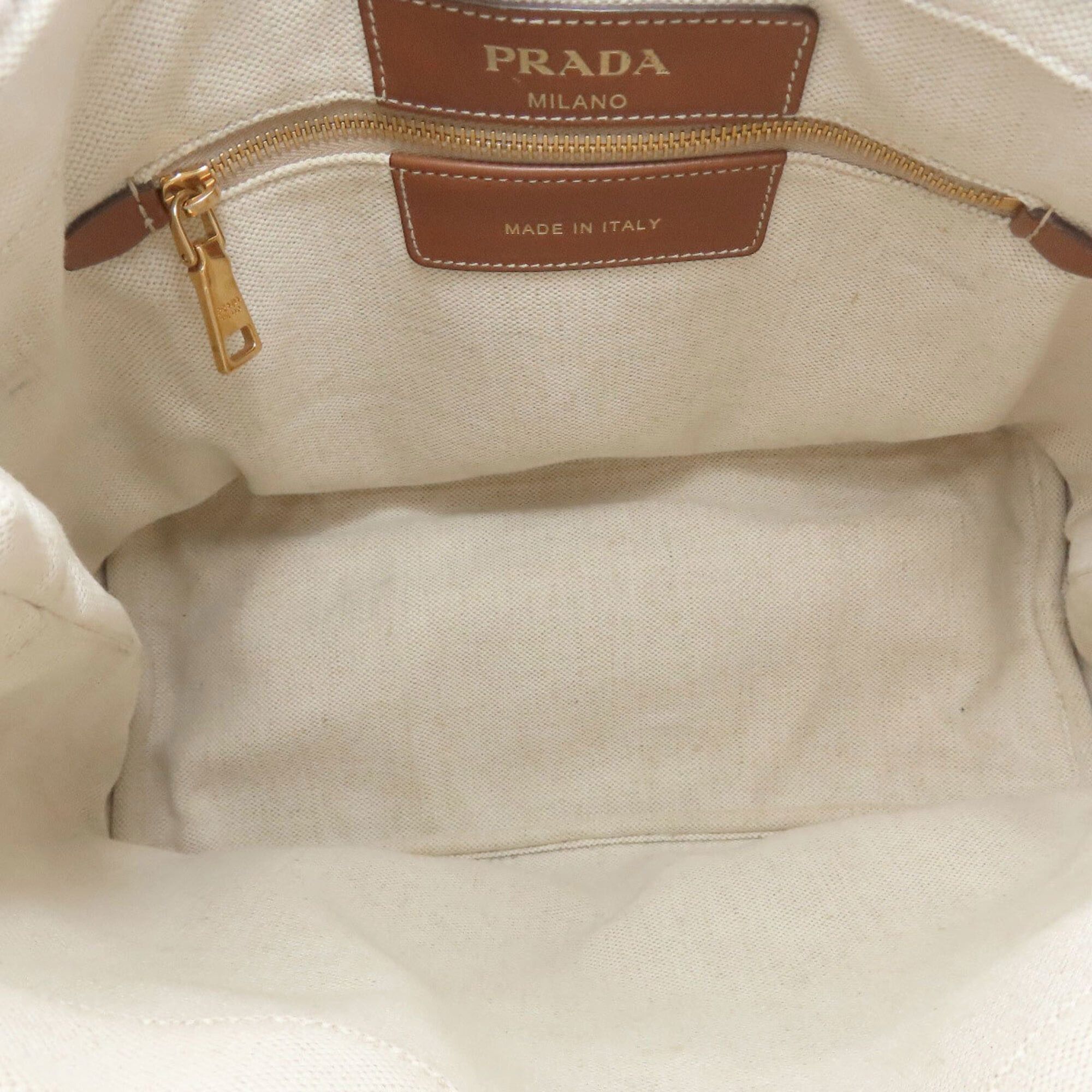 Prada Prada 1BG355 Logo Tote Bag Canvas Women's PRADA Size ONE SIZE - 5 Thumbnail