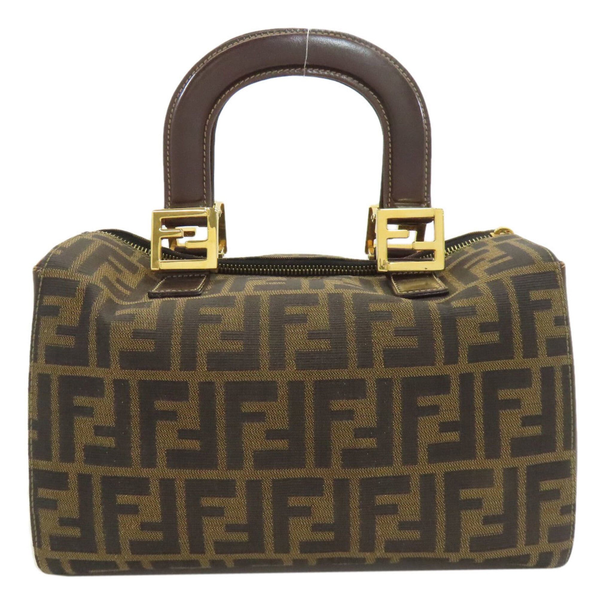 Fendi Fendi Mini Boston Zucca Pattern Handbag Canvas Women's FENDI Size ONE SIZE - 2 Thumbnail