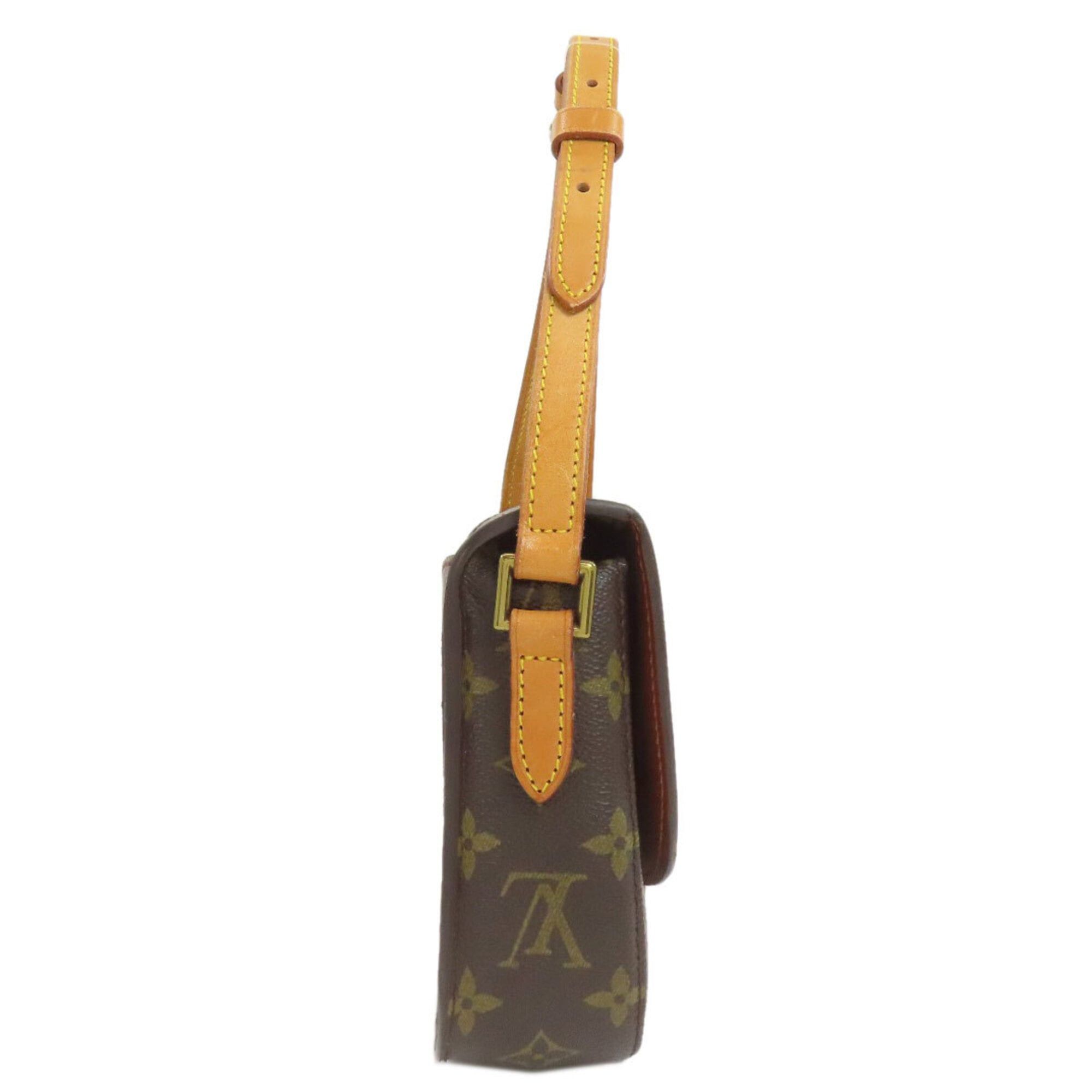 Louis Vuitton Louis Vuitton M51244 Mini Saint Cloud Shoulder Bag, Monogram Canvas, Women's LOUIS VUITTON Size ONE SIZE - 3 Thumbnail