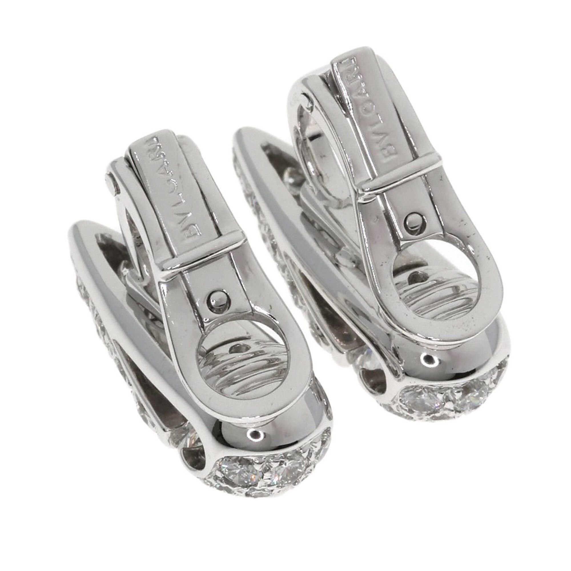 Bvlgari Bulgari Diamond Earrings, 18K White Gold, Women's, BVLGARI Size ONE SIZE - 2 Thumbnail