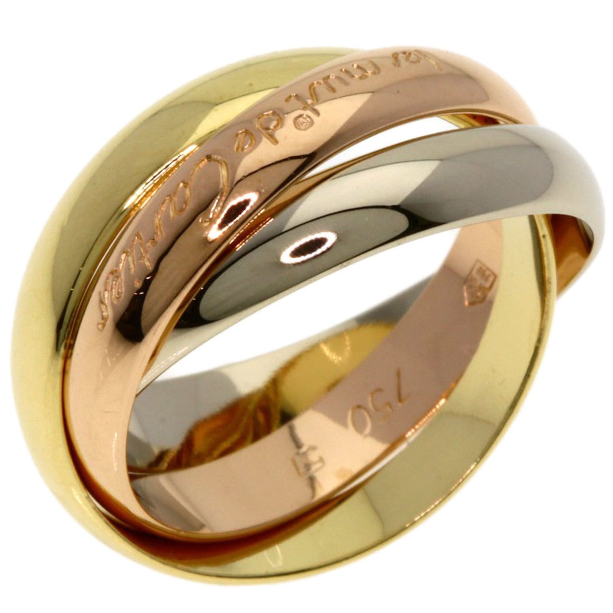 Cartier Cartier Trinity #51 Ring - 18K Yellow Gold/18K White Pink Gold Women's CARTIER Size ONE SIZE - 2 Thumbnail