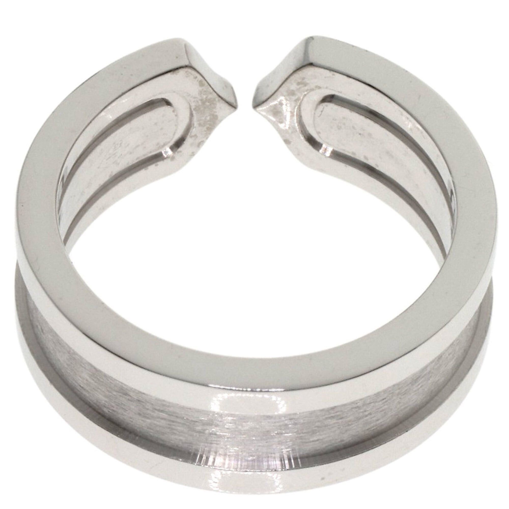 Cartier Cartier C2 Ring SM Diamond #48 Ring, 18K White Gold, Women's, CARTIER Size ONE SIZE - 4 Thumbnail