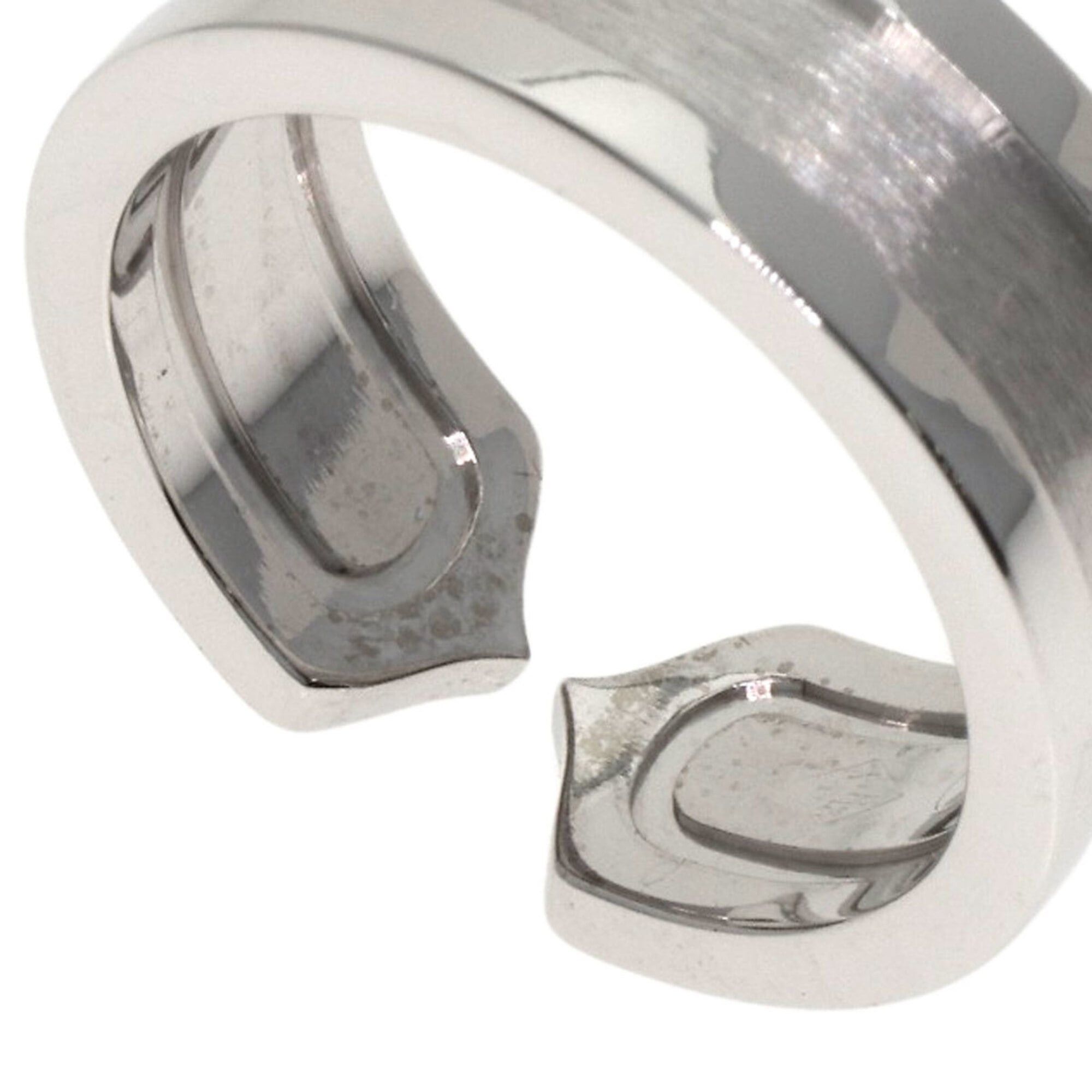 Cartier Cartier C2 Ring SM Diamond #48 Ring, 18K White Gold, Women's, CARTIER Size ONE SIZE - 9 Thumbnail