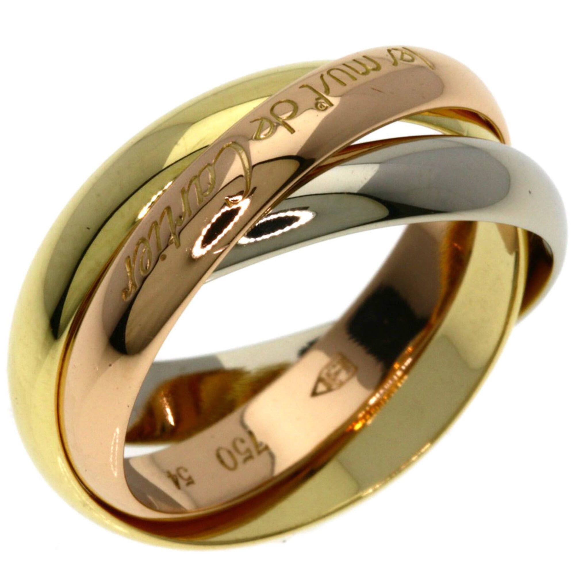 Cartier Cartier Trinity #54 Ring - 18K Yellow Gold/18K White Pink Gold Women's CARTIER Size ONE SIZE - 2 Thumbnail