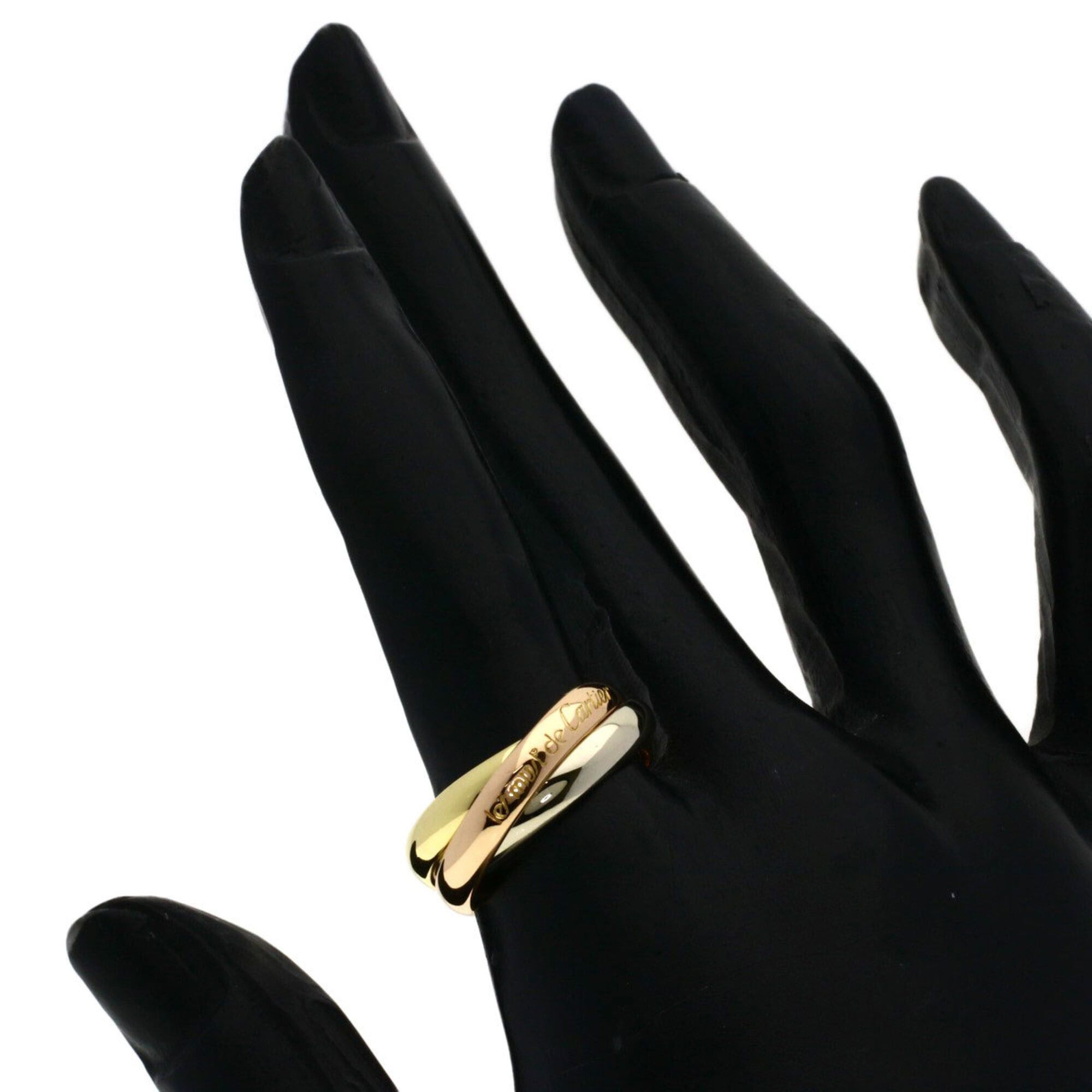 Cartier Cartier Trinity #54 Ring - 18K Yellow Gold/18K White Pink Gold Women's CARTIER Size ONE SIZE - 4 Thumbnail