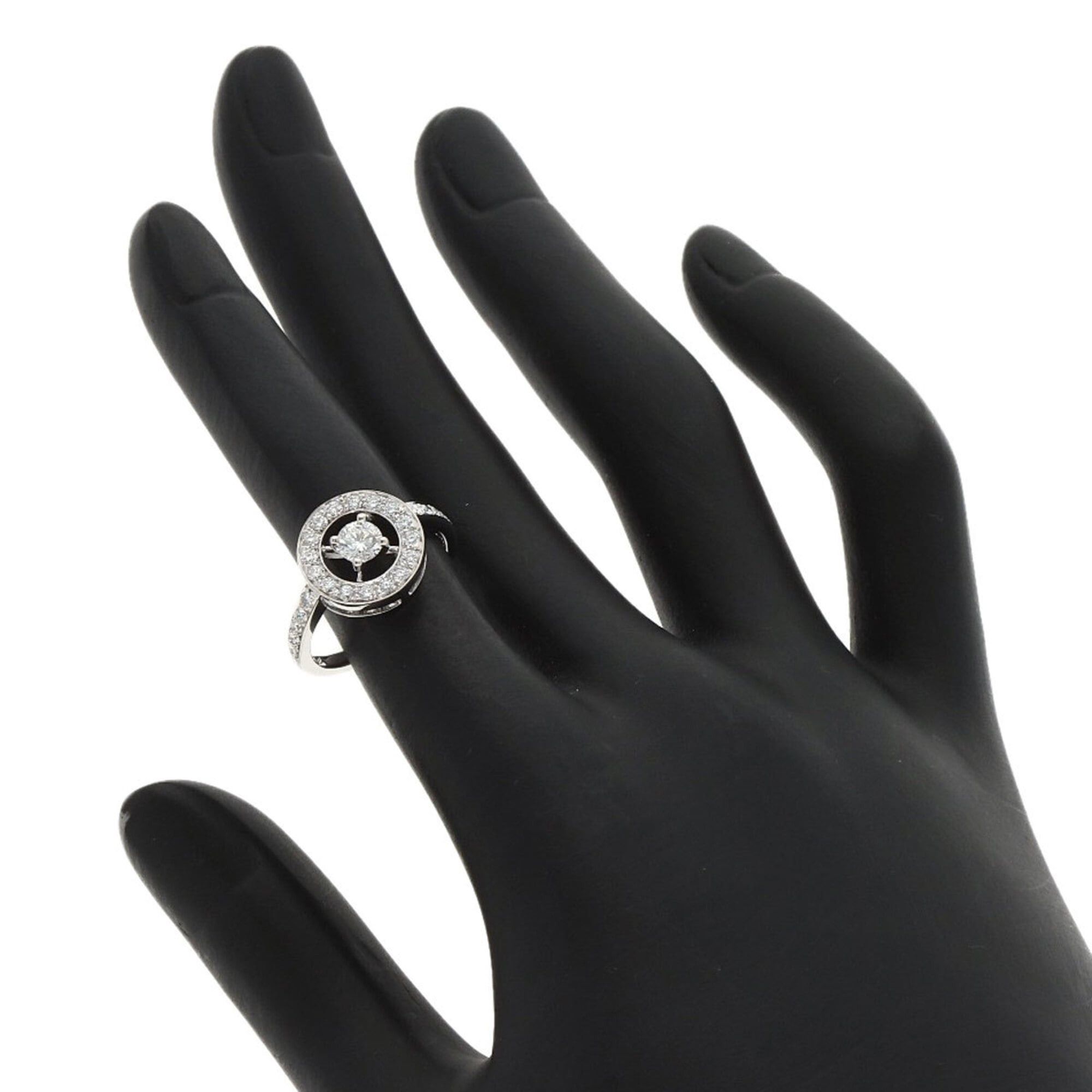Other Boucheron Avalonde Diamond Ring #50, 18K White Gold, Women's. Size ONE SIZE - 6 Thumbnail