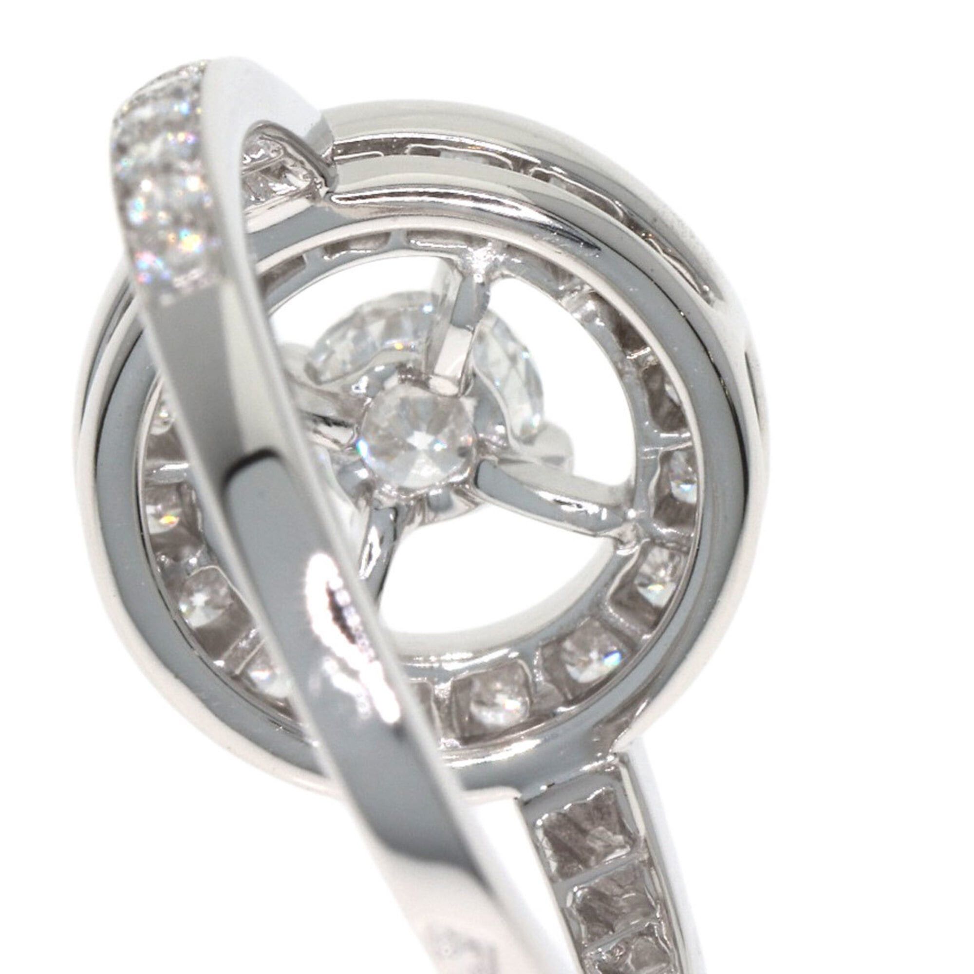 Other Boucheron Avalonde Diamond Ring #50, 18K White Gold, Women's. Size ONE SIZE - 8 Thumbnail