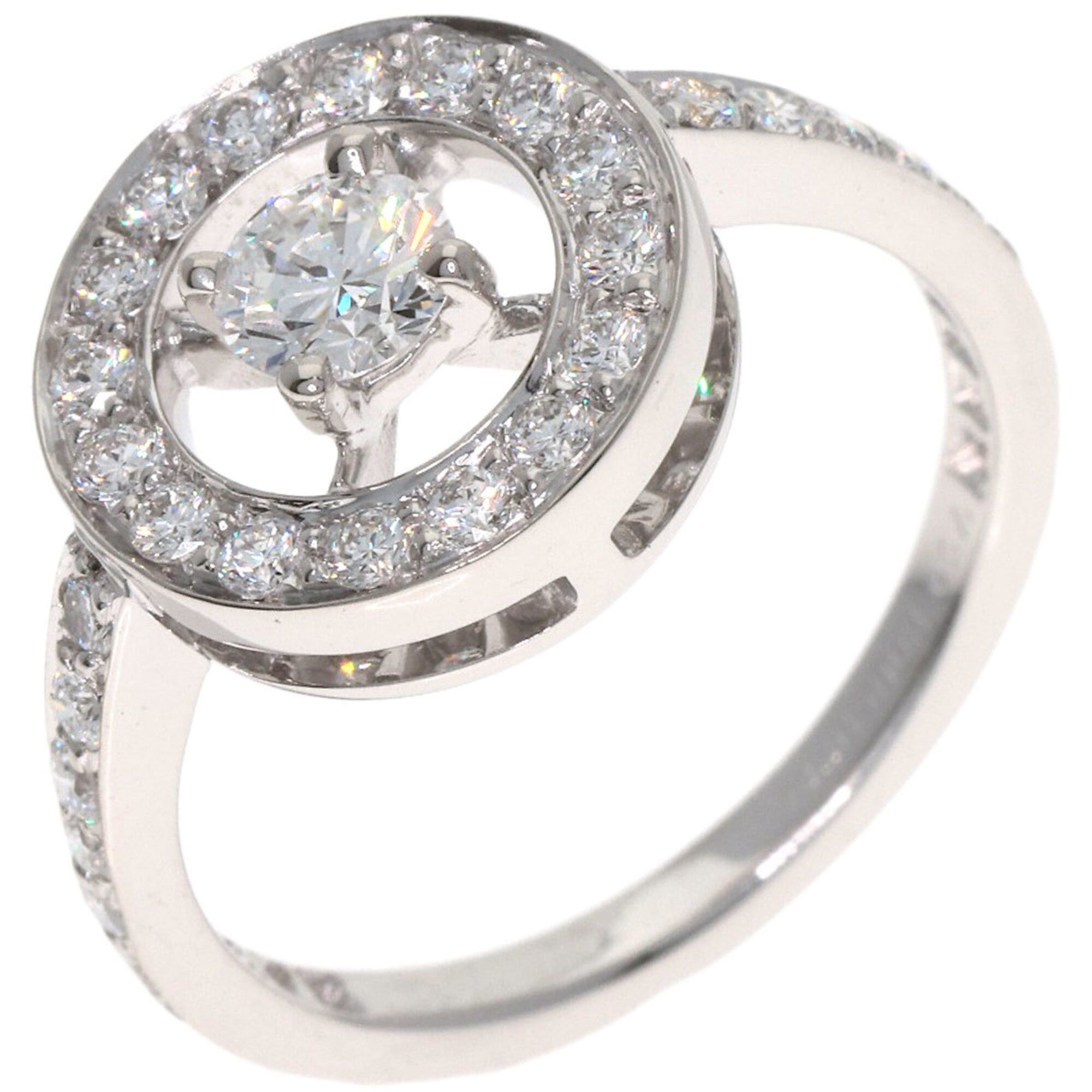 Other Boucheron Avalonde Diamond Ring #50, 18K White Gold, Women's. Size ONE SIZE - 2 Thumbnail