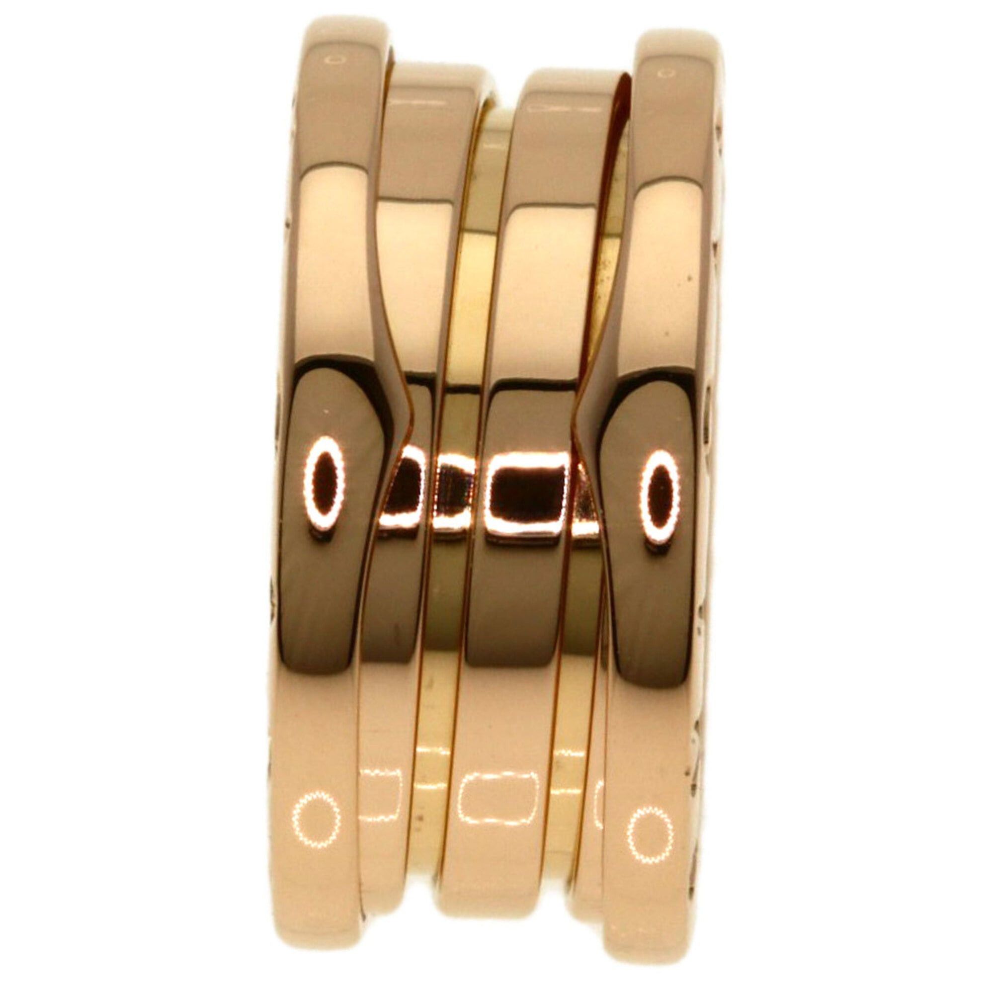 Bvlgari BVLGARI B-zero1 2-band ring #47, 18K pink gold, women's. Size ONE SIZE - 3 Thumbnail