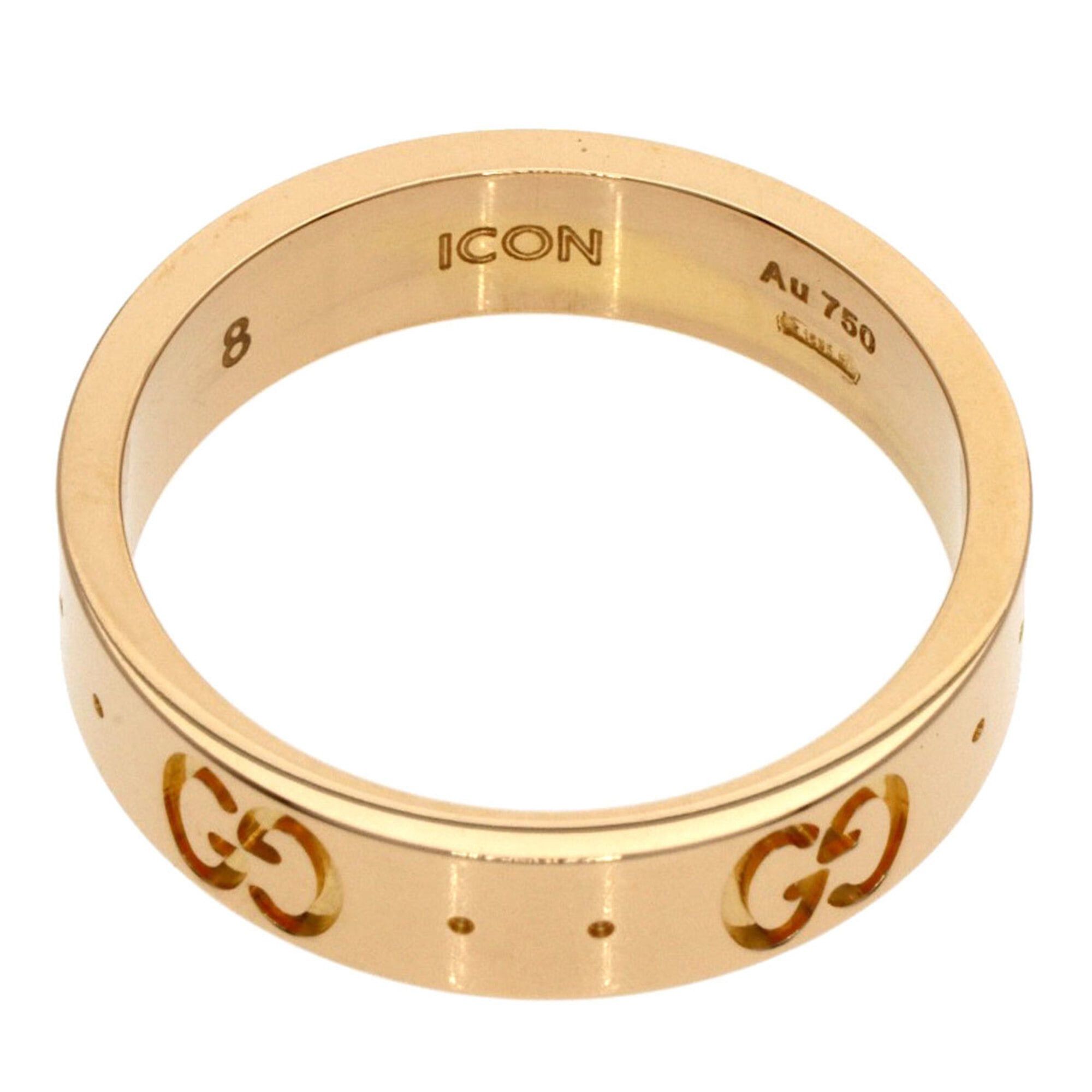Gucci Gucci Icon #8 Ring, 18K Pink Gold, Women's GUCCI Size ONE SIZE - 4 Thumbnail
