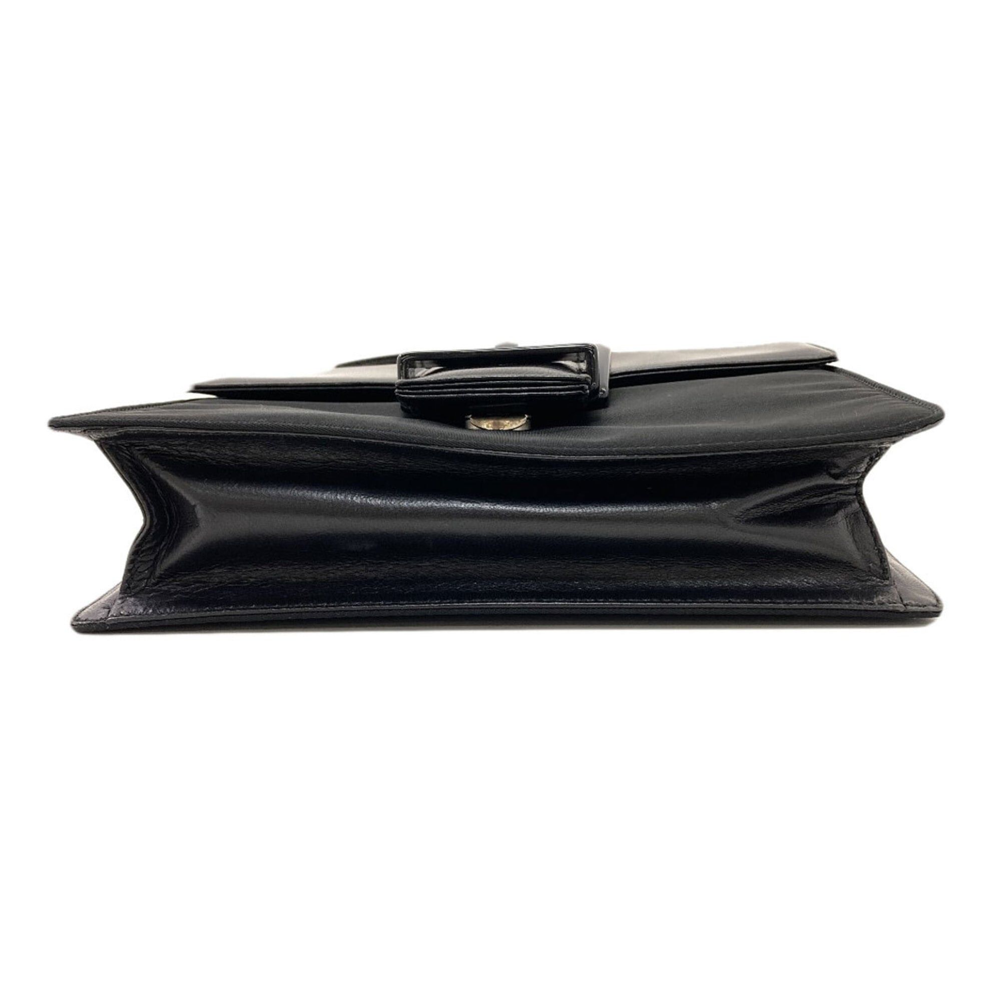 Prada Prada B7128 Belt Motif Handbag Nylon/Leather Women's PRADA Size ONE SIZE - 4 Thumbnail