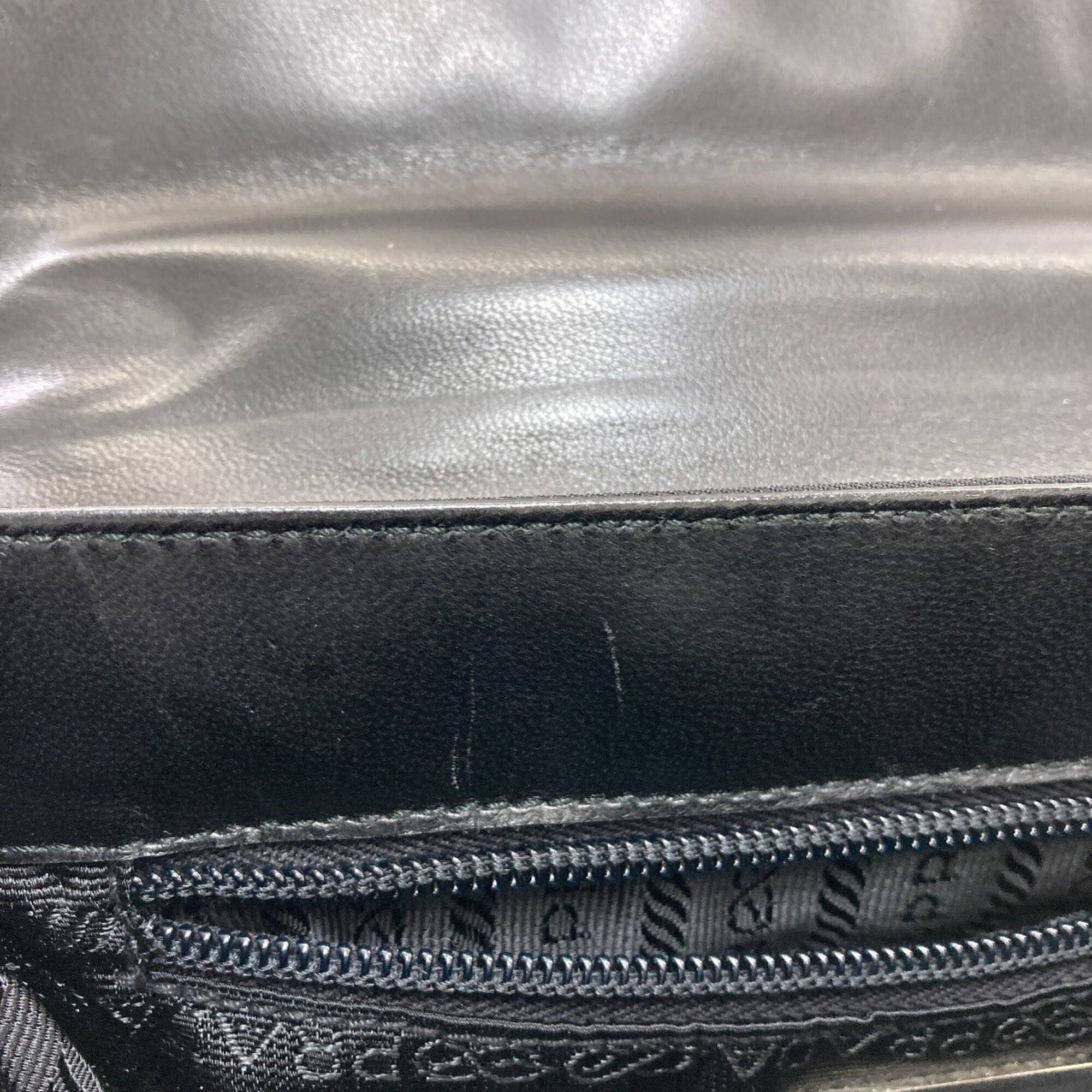Prada Prada B7128 Belt Motif Handbag Nylon/Leather Women's PRADA Size ONE SIZE - 10 Thumbnail