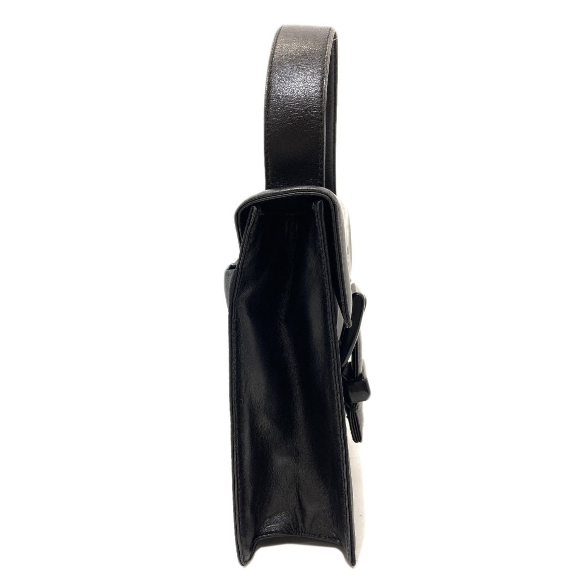 Prada Prada B7128 Belt Motif Handbag Nylon/Leather Women's PRADA Size ONE SIZE - 3 Thumbnail