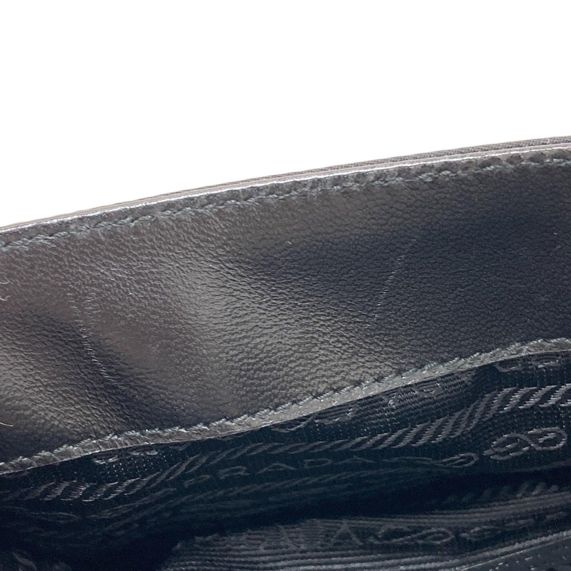 Prada Prada B7128 Belt Motif Handbag Nylon/Leather Women's PRADA Size ONE SIZE - 16 Thumbnail