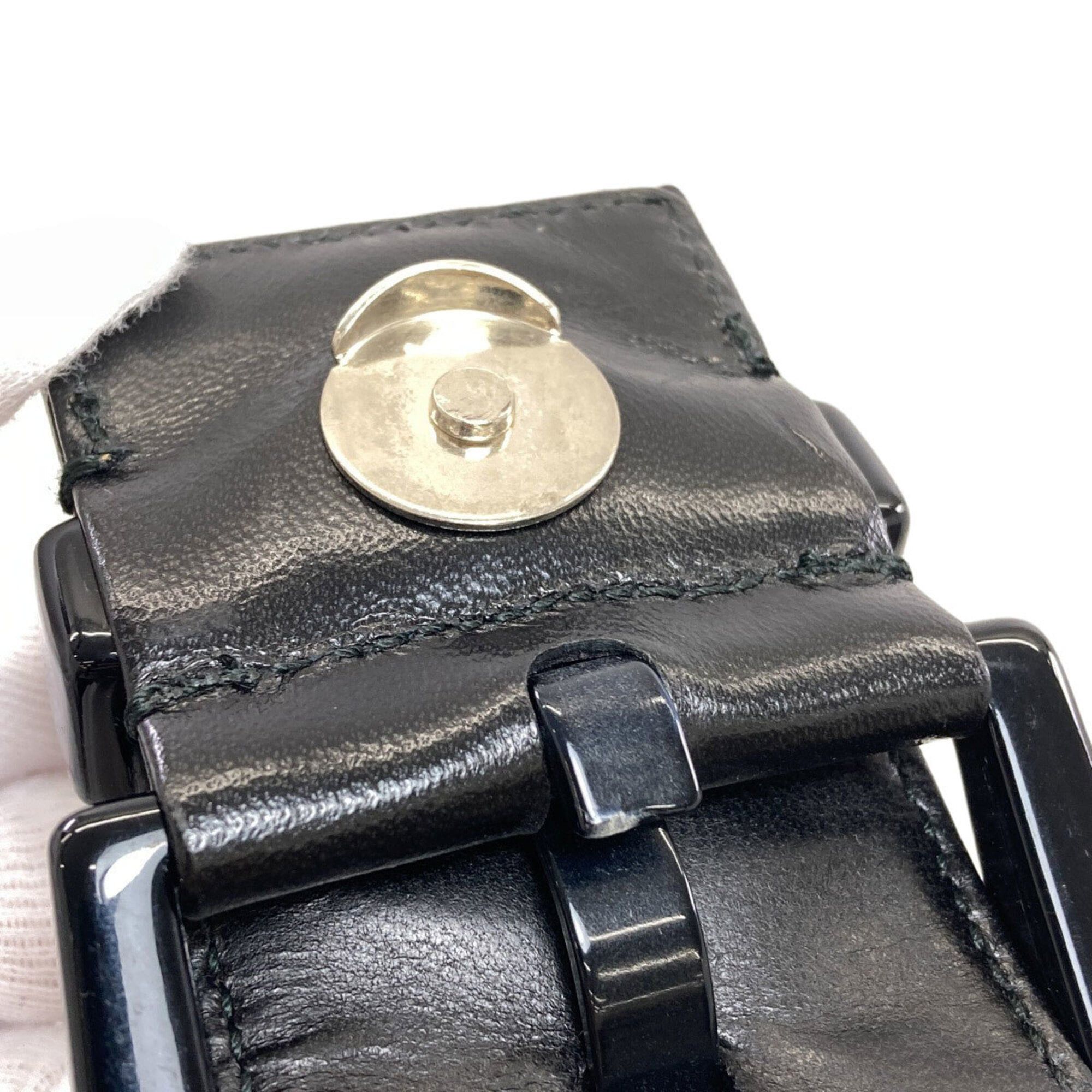 Prada Prada B7128 Belt Motif Handbag Nylon/Leather Women's PRADA Size ONE SIZE - 11 Thumbnail