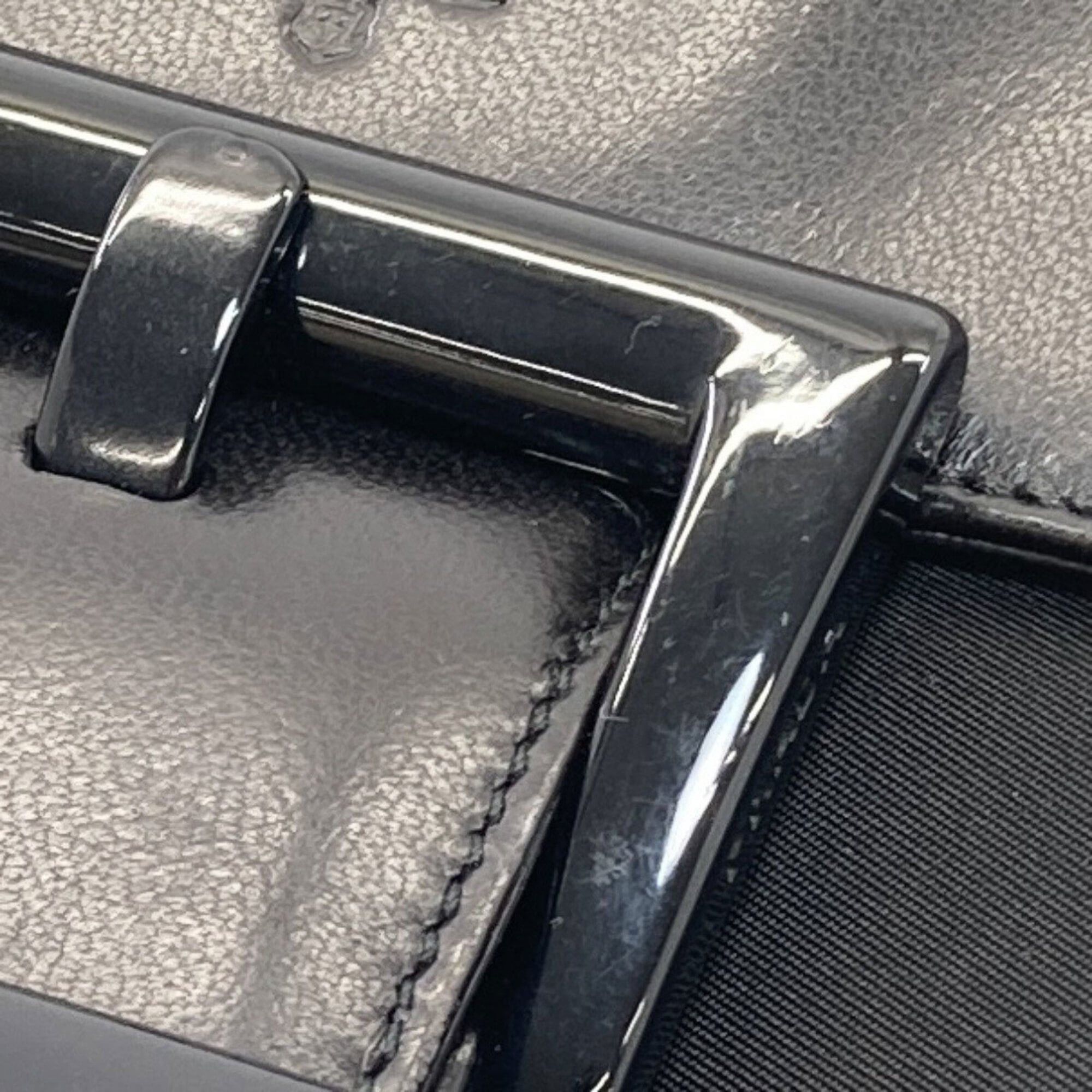 Prada Prada B7128 Belt Motif Handbag Nylon/Leather Women's PRADA Size ONE SIZE - 14 Thumbnail